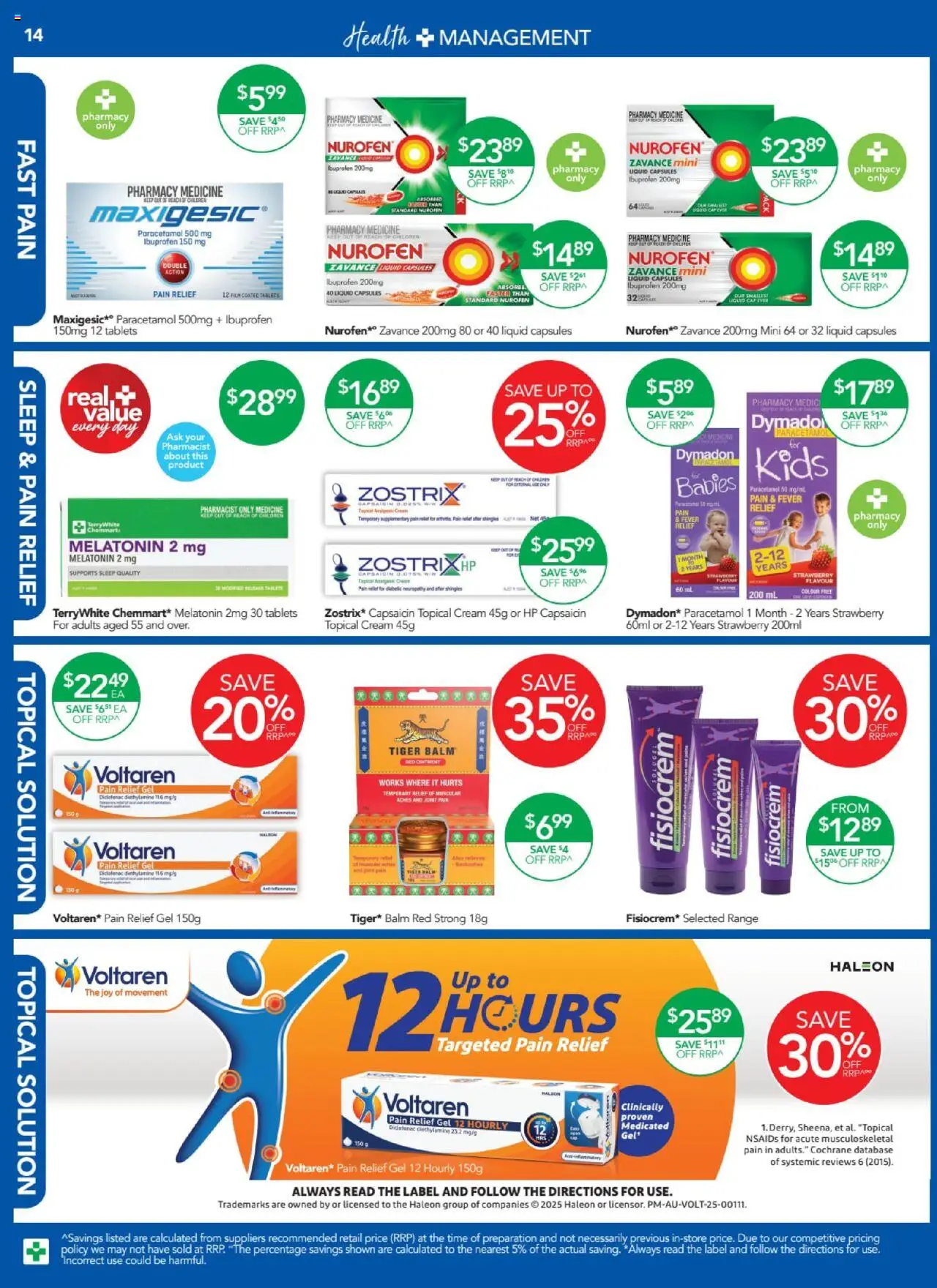 Terry White catalogue - valid from 21.08.2025 | Page: 18 | Products: Cream, Cap, Tablets, Pain relief
