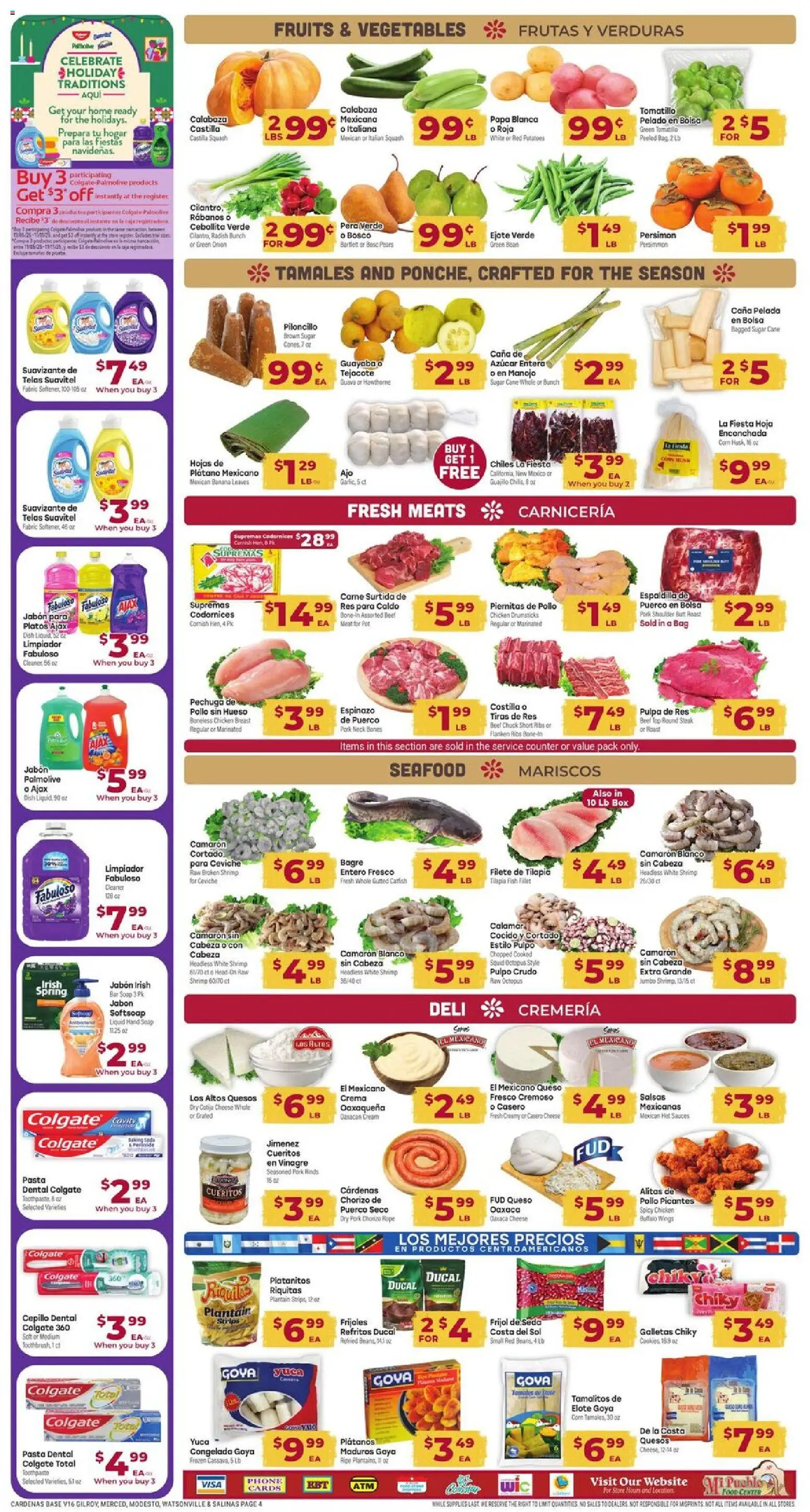 Cardenas Weekly Ad - CA - valid from 05.11.2025 | Page: 4 | Products: Toothpaste, Fabric softener, Potatoes, Vegetables