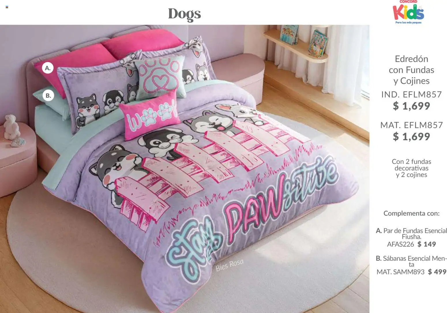 Nuevas ofertas de Colchas Concord válidas en toda la República Mexicana desde el 01.02.2026. ¡Encuentra las mejores ofertas en Colchas Concord catálogo Kids! | Página: 17 | Productos: Sabanas