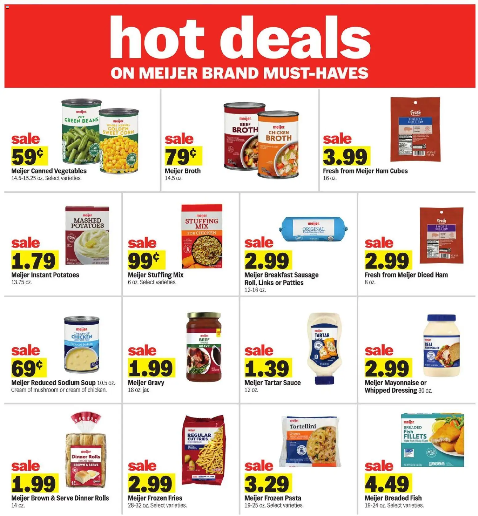 Meijer Weekly Ad - valid from 18.03.2026 | Page: 14 | Products: Corn, Ham, Fish, Beef