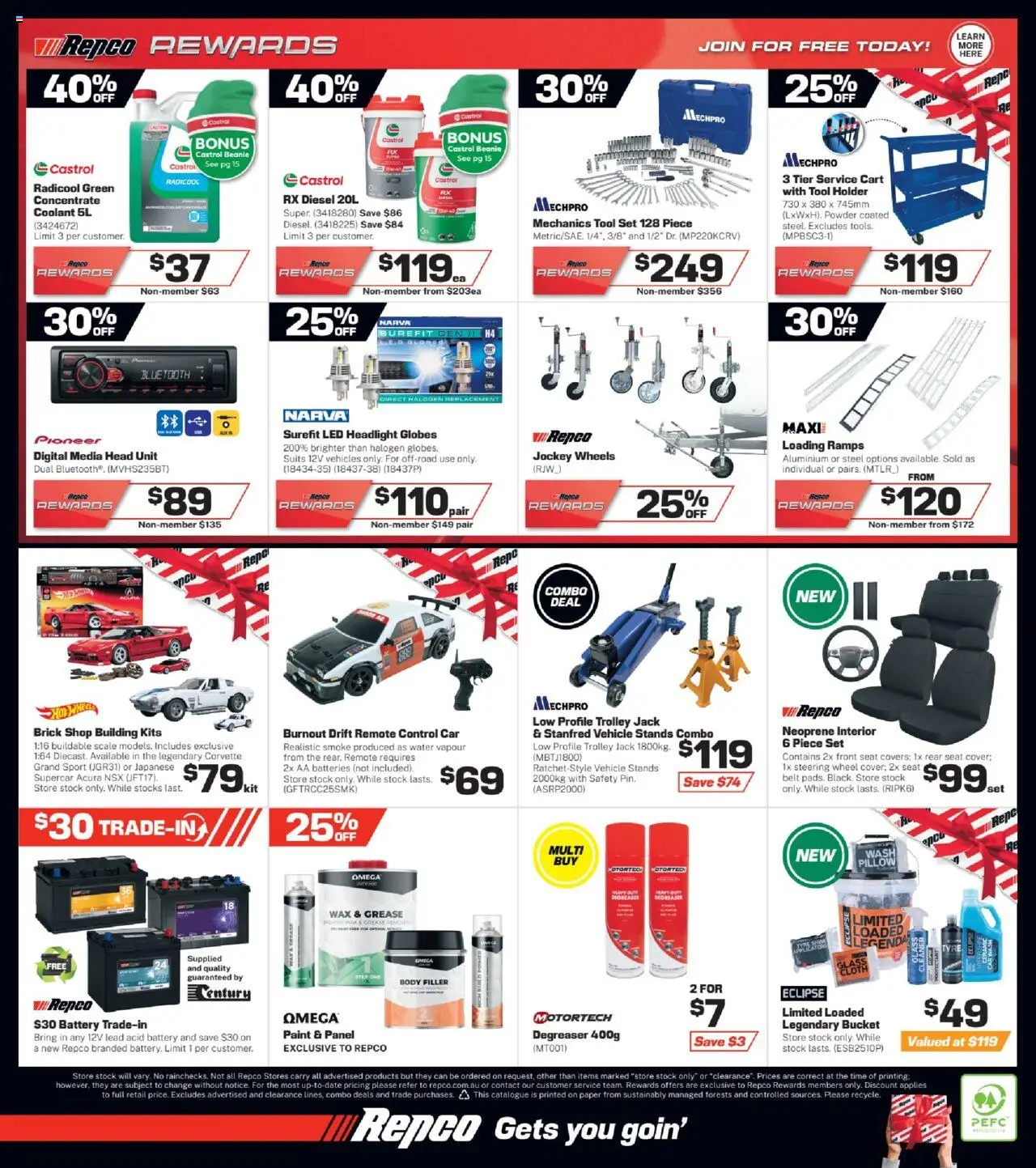 Repco catalogue - valid from 27.08.2025 | Page: 16 | Products: Battery, Trolley, Batteries, Remote control