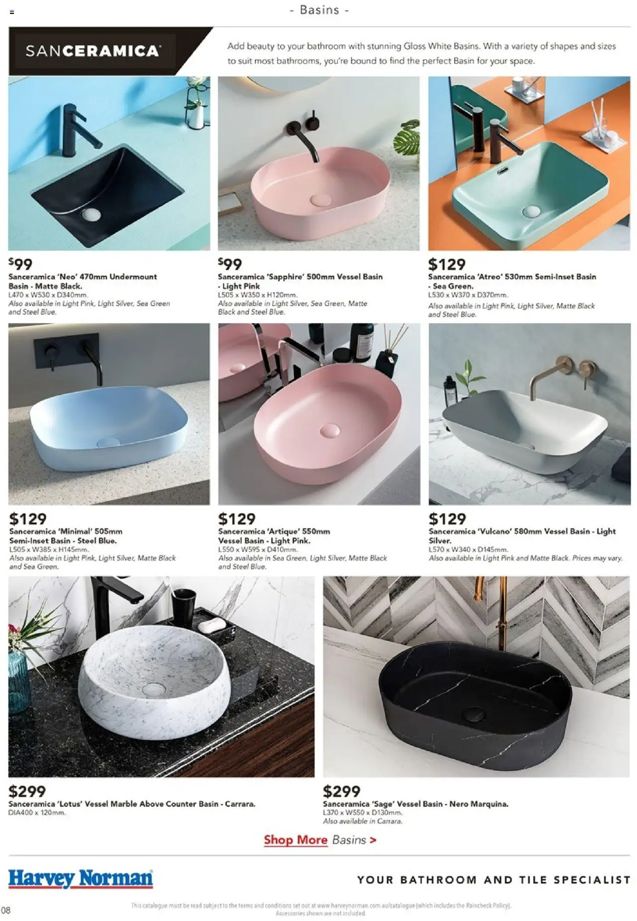 Harvey Norman catalogue - valid from 09.07.2025 | Page: 8 | Products: Light, Suit, Accessories, Bathroom