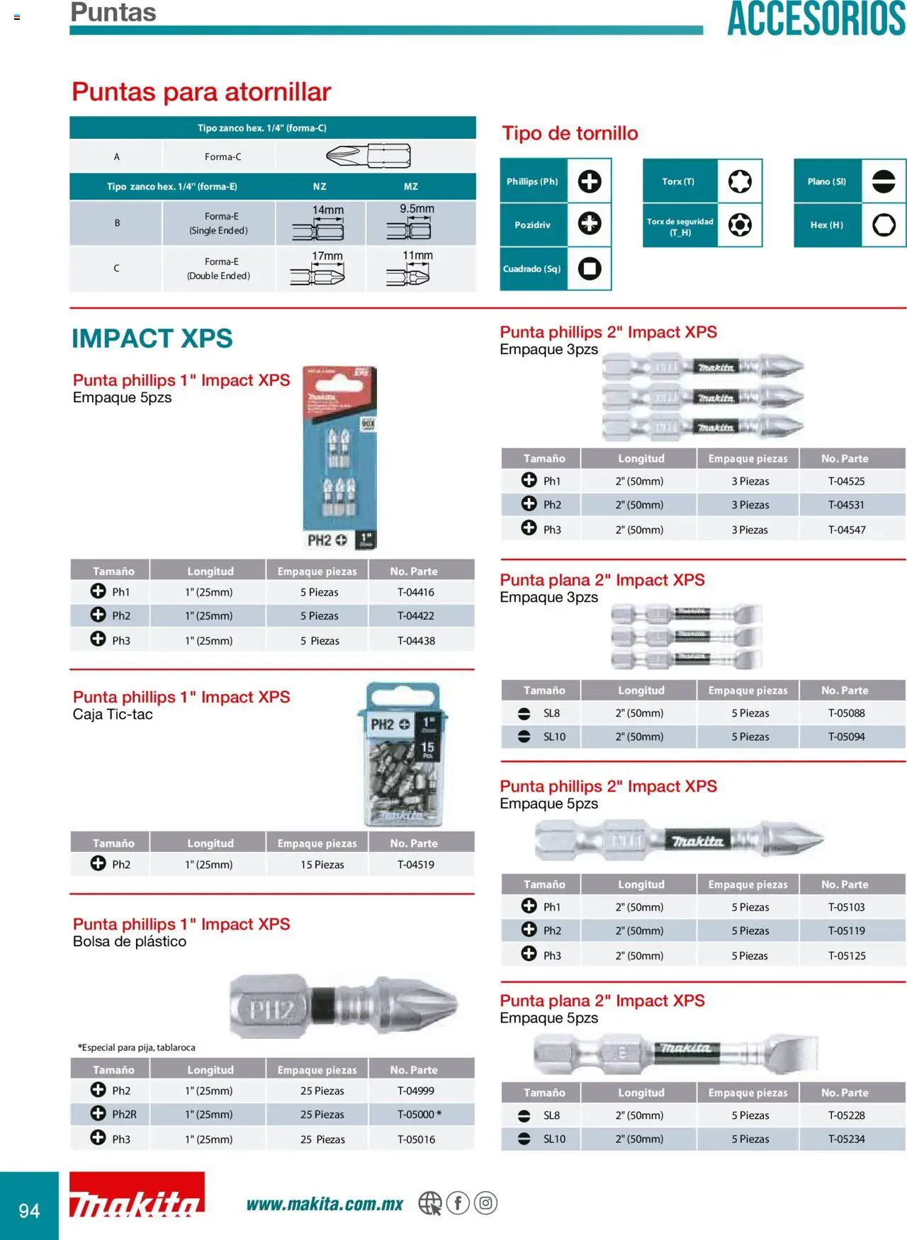 Nuevas ofertas de Makita válidas en toda la República Mexicana desde el 08.07.2024. ¡Encuentra las mejores ofertas en Makita catálogo Accesorios! | Página: 94 | Productos: Bolsa, Tornillo, Caja