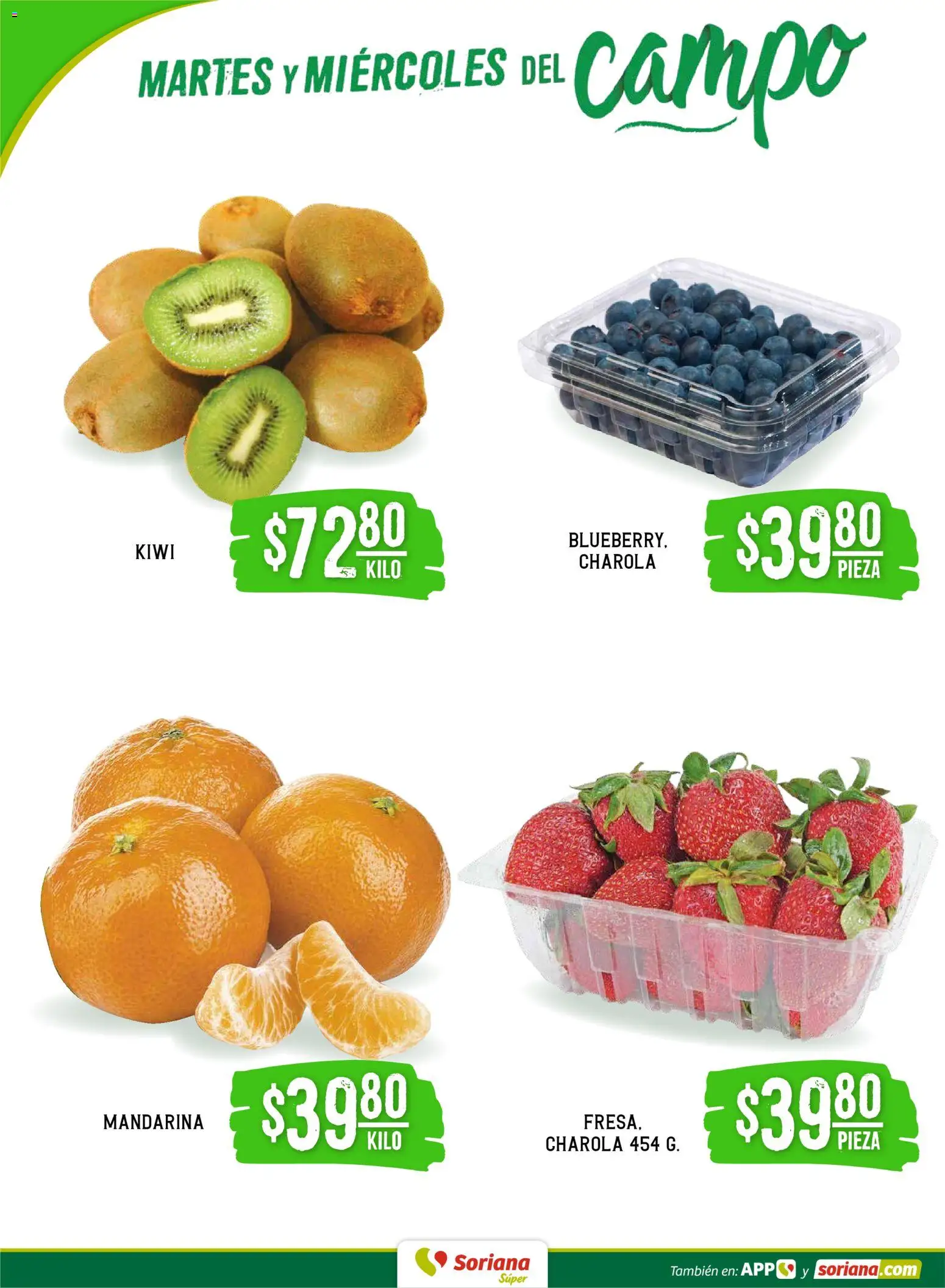 Nuevas ofertas de Soriana válidas en toda la República Mexicana desde el 03.02.2026. ¡Encuentra las mejores ofertas en Soriana - Martes y Miércoles del Campo Súper: Juárez! | Página: 2 | Productos: Kiwi