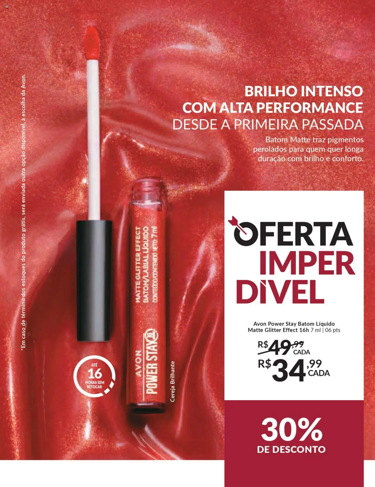 Avon Folheto - válido de 07.10.2025 | Página: 7 | Produtos: Cereja, Batom