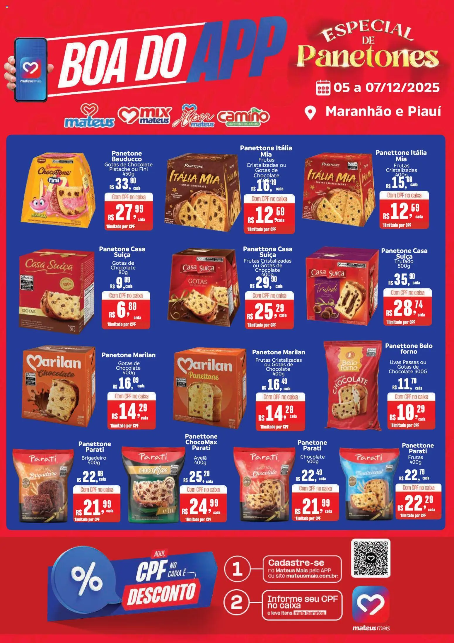 Mateus Folheto - válido de 05.12.2025 | Página: 2 | Produtos: Forno, Pistache, Panetone, Frutas cristalizadas