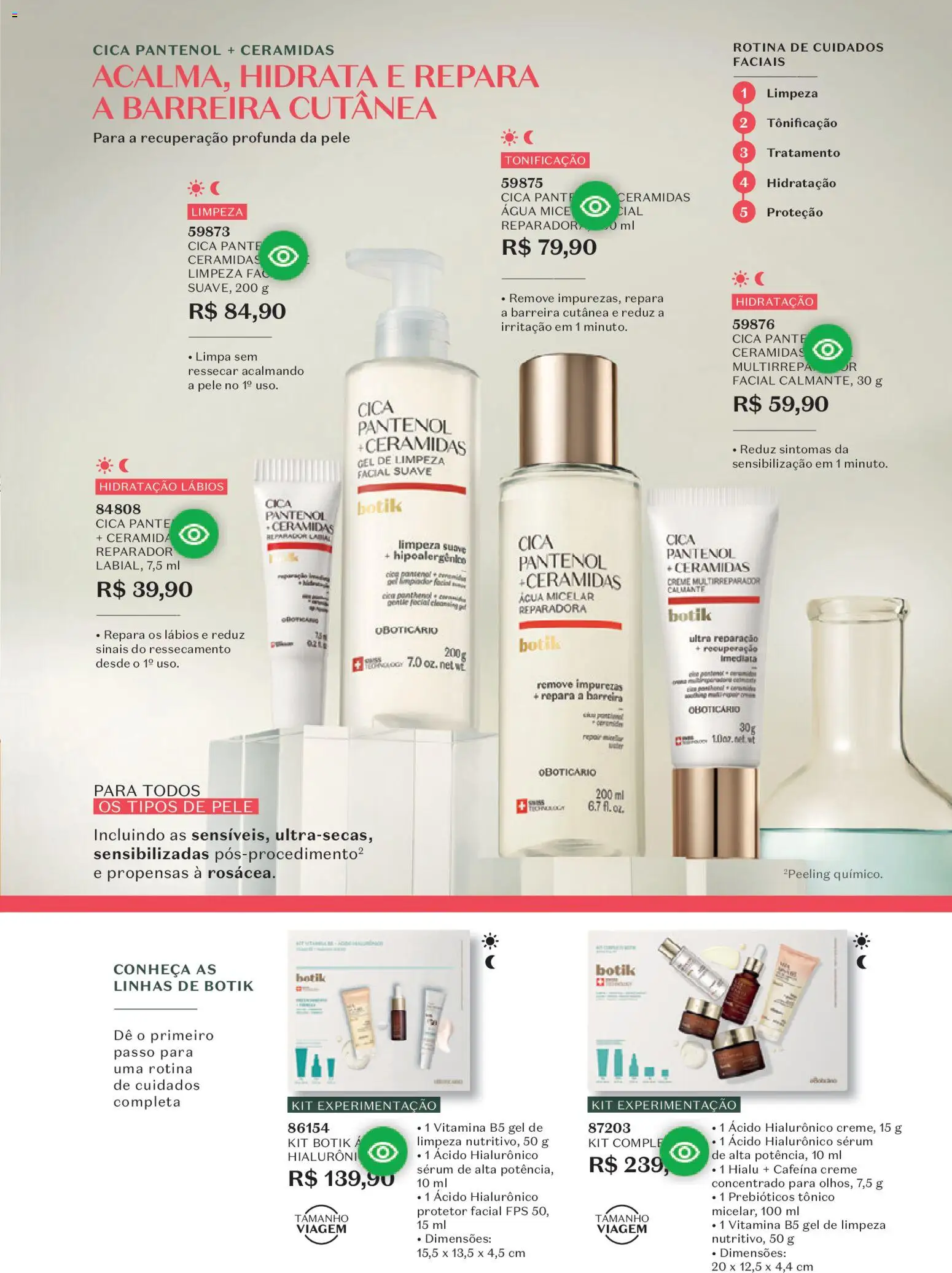 O Boticário Folheto - válido de 02.03.2026 | Página: 150 | Produtos: Tônico, Sérum, Gel de limpeza, Creme
