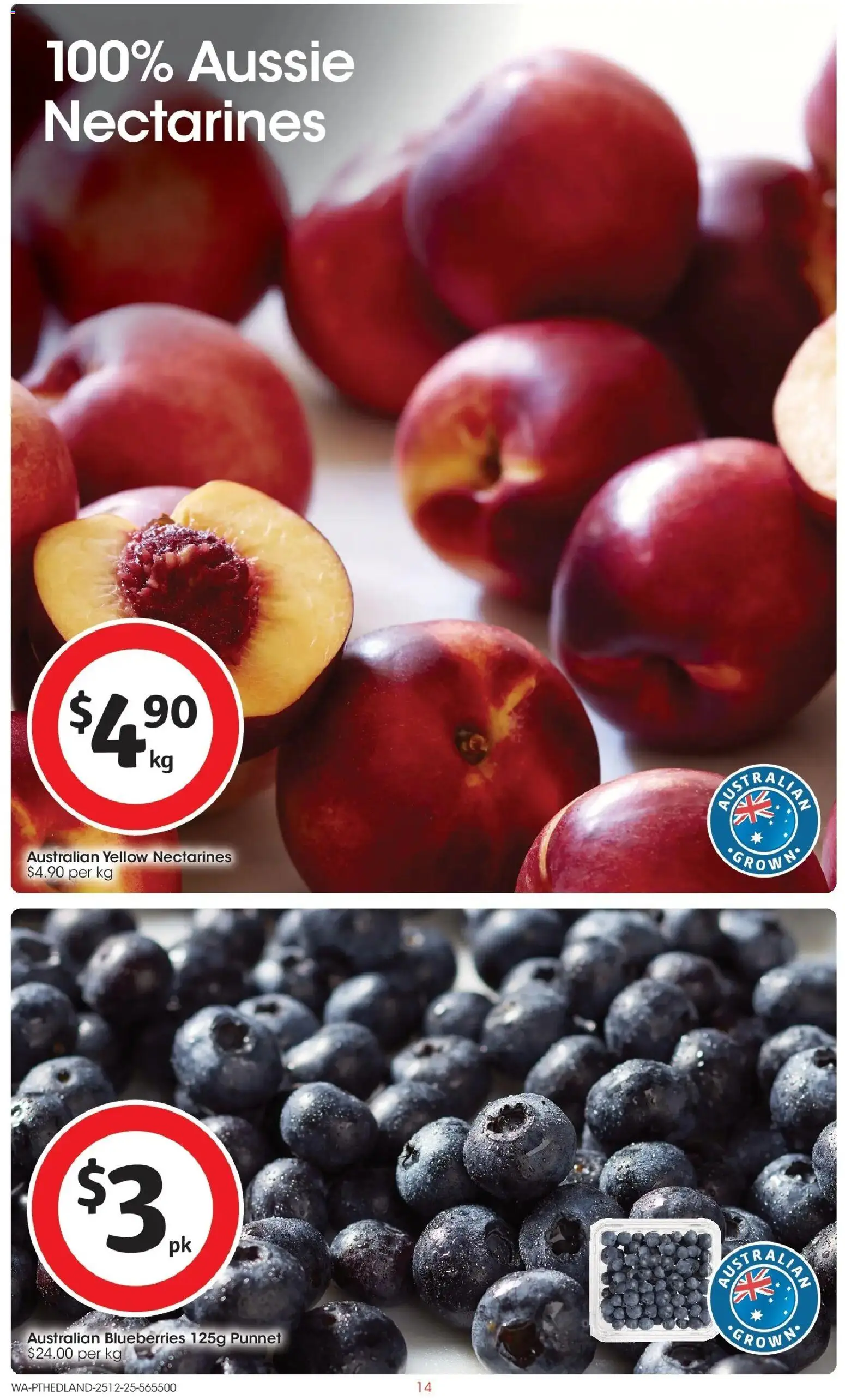 Coles catalogue - valid from 25.12.2025 | Page: 14 | Products: Blueberries