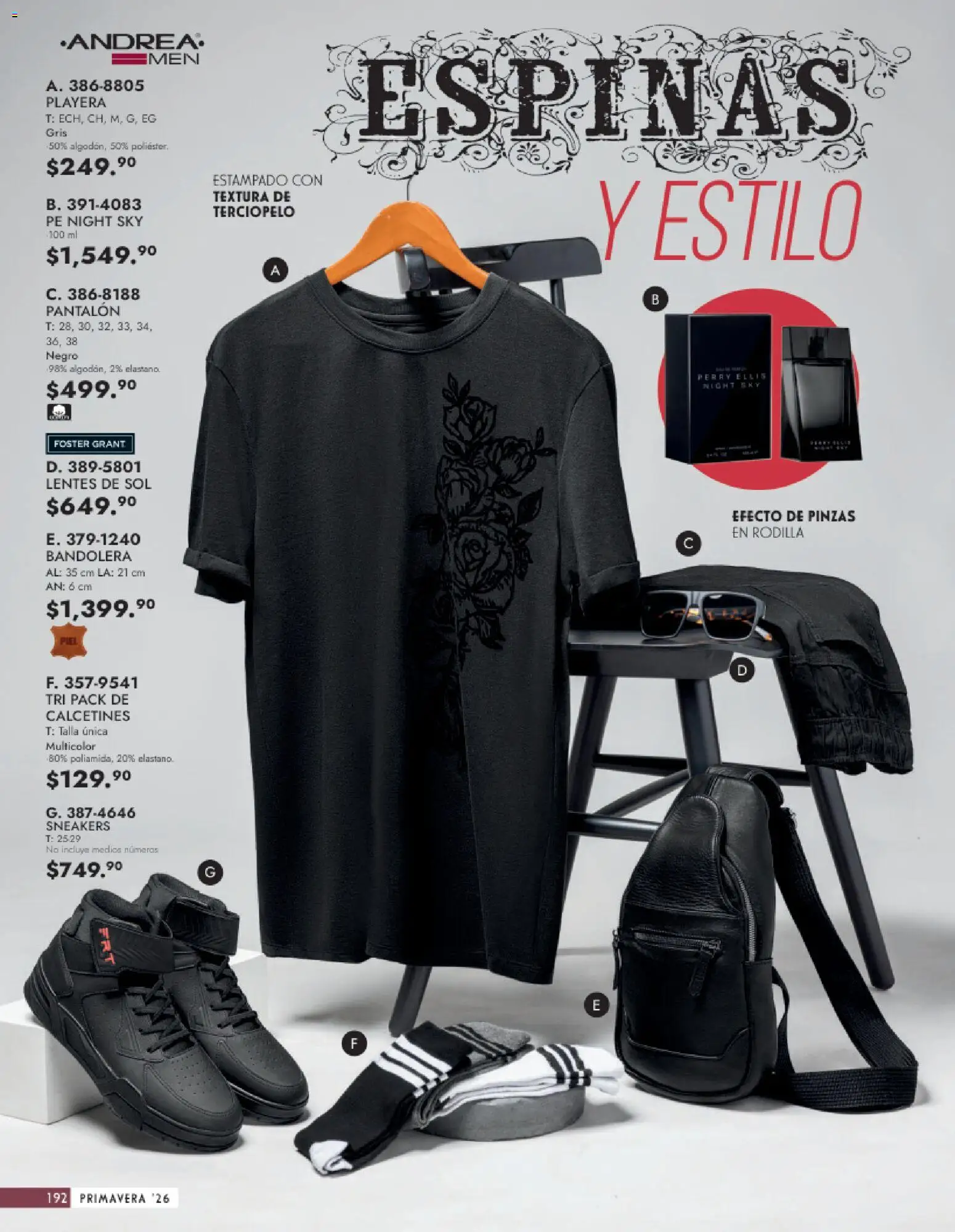 Nuevas ofertas de Andrea válidas en toda la República Mexicana desde el 25.01.2026. ¡Encuentra las mejores ofertas en Andrea catálogo Vestir Caballero ! | Página: 34