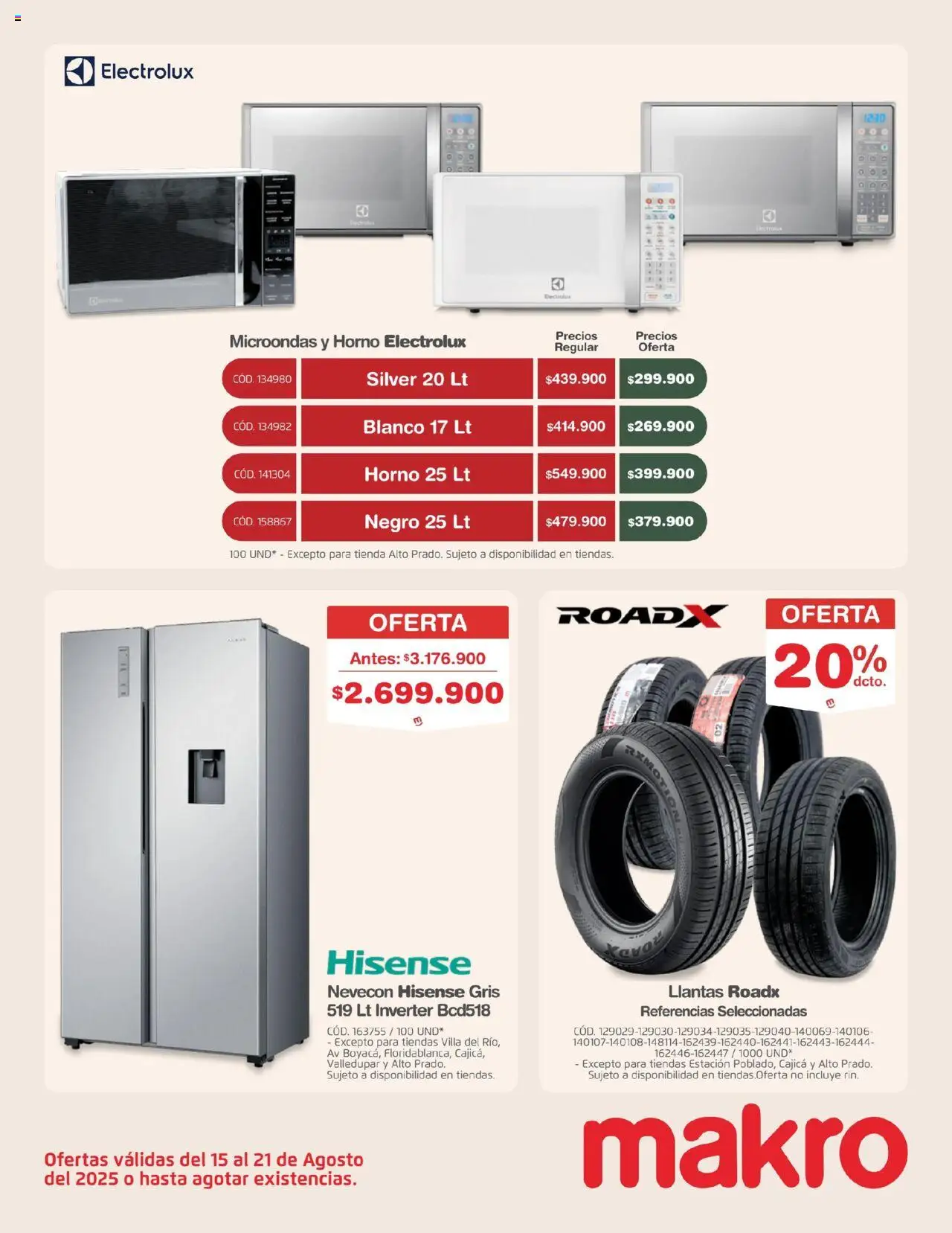 Makro revista - valida desde el 15.08.2025 | Página: 6 | Productos: Horno, Microondas