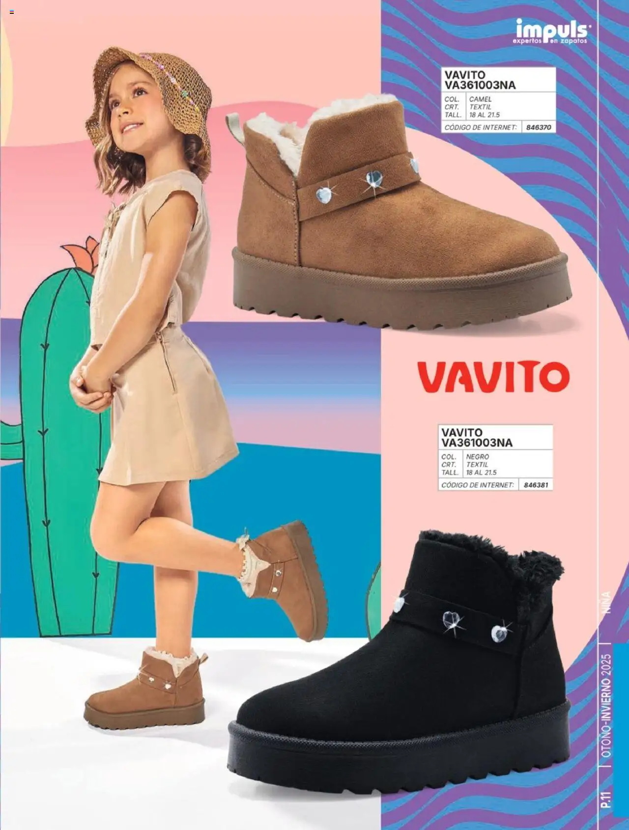 Nuevas ofertas de Impuls válidas en toda la República Mexicana desde el 07.07.2025. ¡Encuentra las mejores ofertas en Impuls catálogo Niña Otoño-Invierno 2025! | Página: 13 | Productos: Zapatos