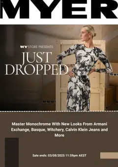 Preview of Myer  Catalogue  - valid from 16.07.2025