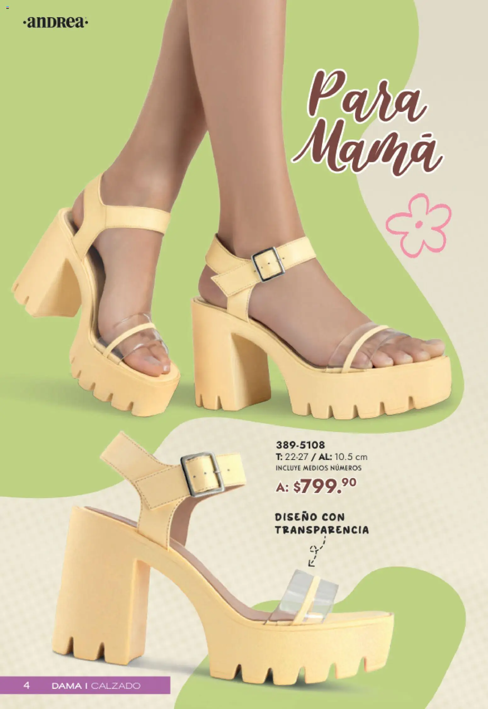 Nuevas ofertas de Andrea válidas en toda la República Mexicana desde el 19.04.2026. ¡Encuentra las mejores ofertas en Andrea catálogo Mamá y Peques! | Página: 4