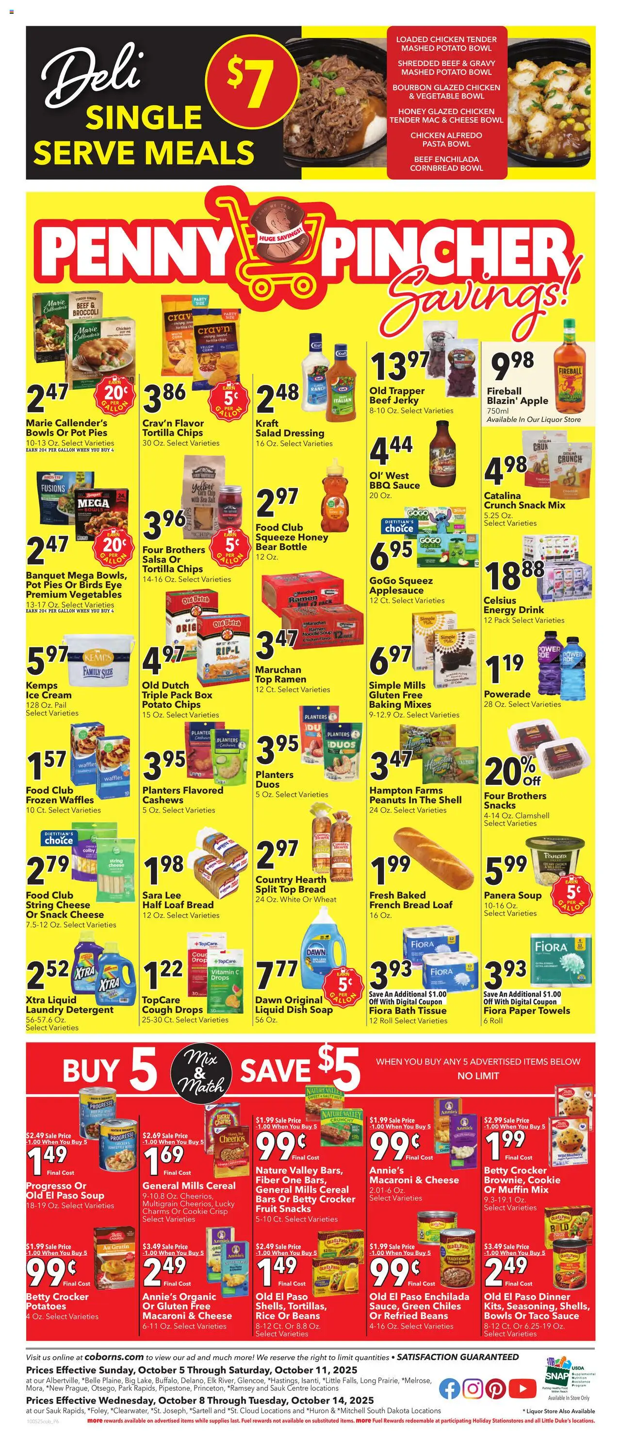 Coborn's Weekly Ad - valid from 08.10.2025 | Page: 4 | Products: Bath, Ice cream, Salad, Potatoes
