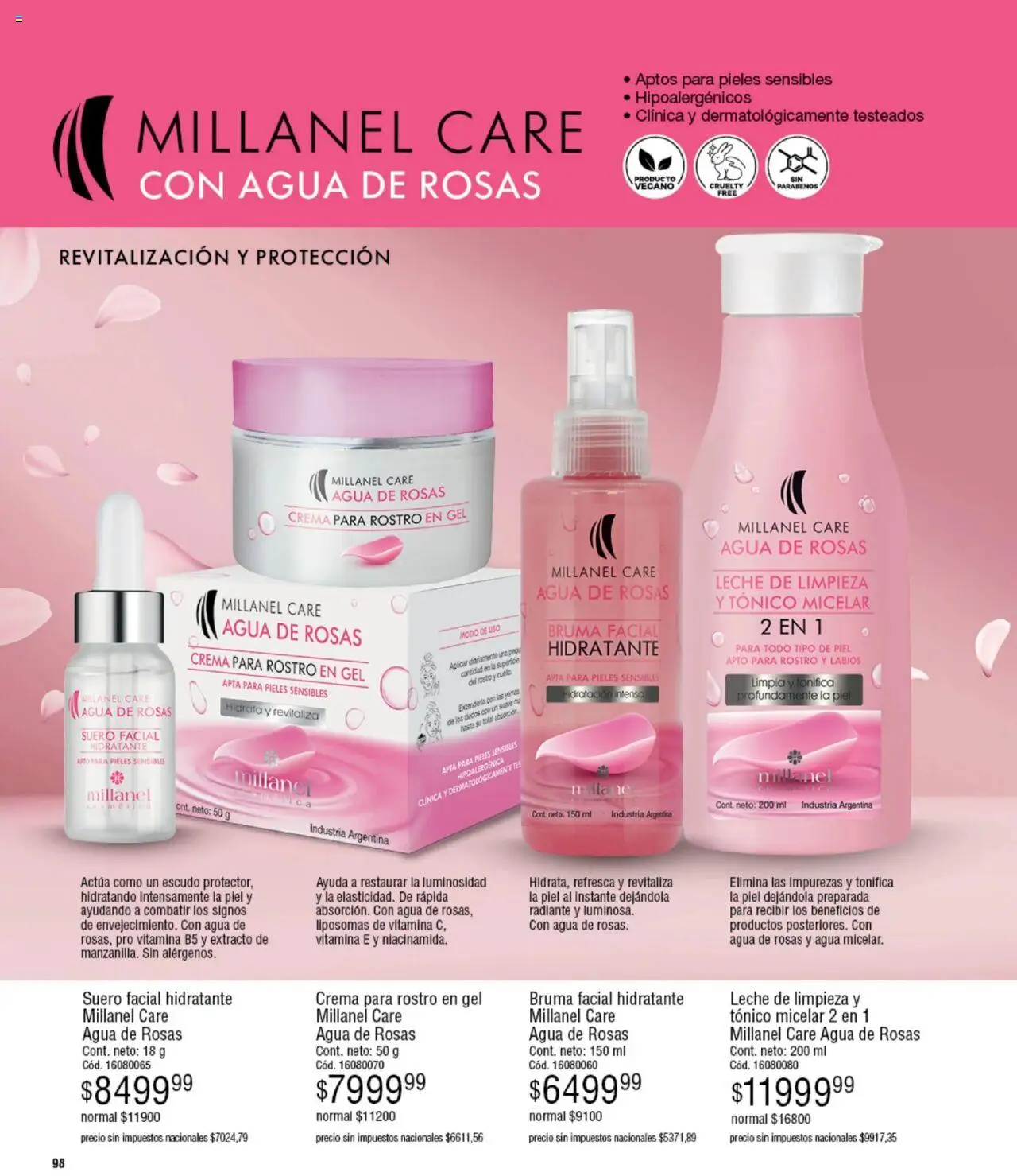 Millanel catálogo │ válido desde el 15.09.2025 | Página: 98 | Productos: Bruma, Leche, Radiante, Crema