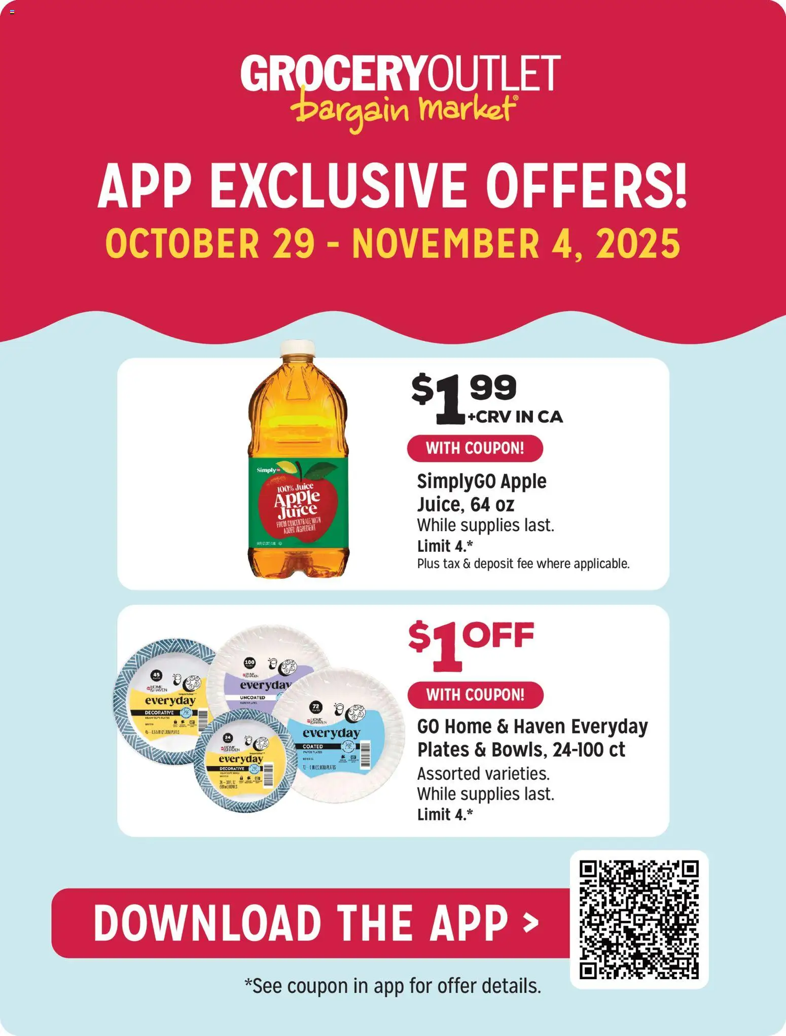 Grocery Outlet Weekly Ad - valid from 29.10.2025 | Page: 3 | Products: Juice