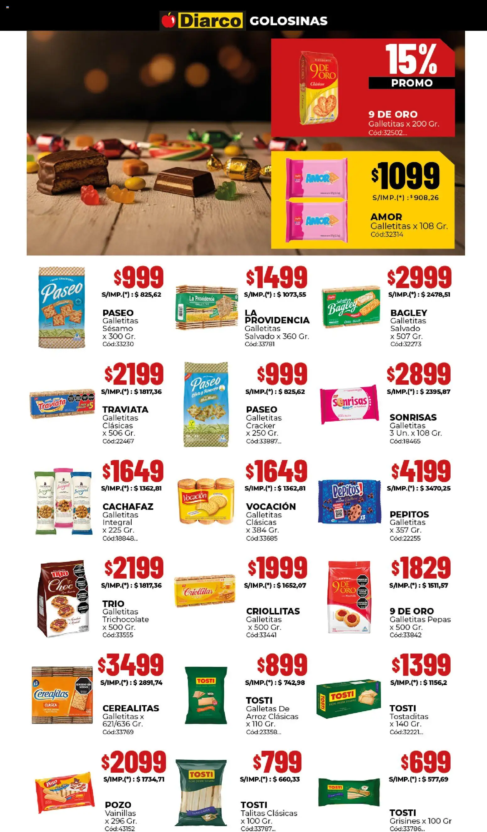 Diarco ofertas │ válido desde el 02.03.2026 | Página: 5 | Productos: Galletitas, Oliva, Golosinas, Galletas