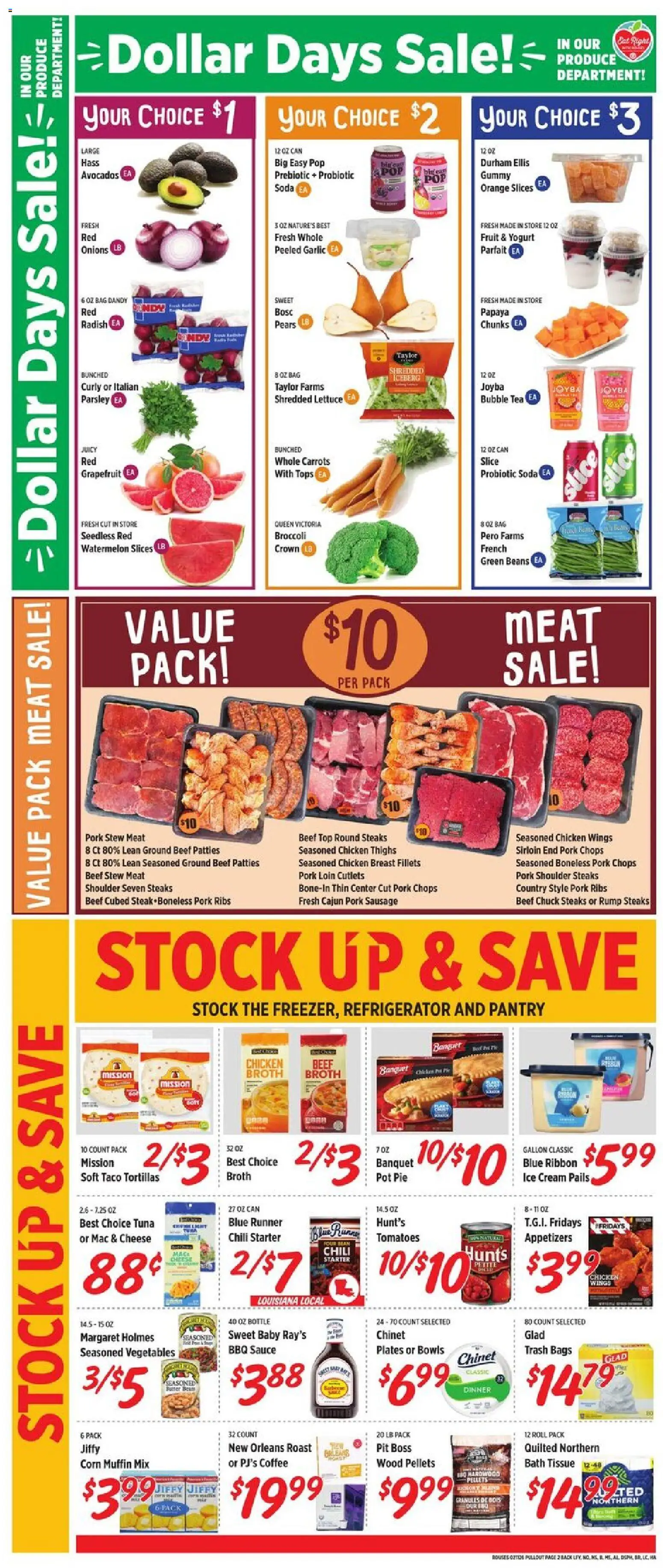 Rouses Weekly Ad - AL - valid from 11.02.2026 | Page: 5 | Products: Tea, Grapefruit, Vegetables, Parsley
