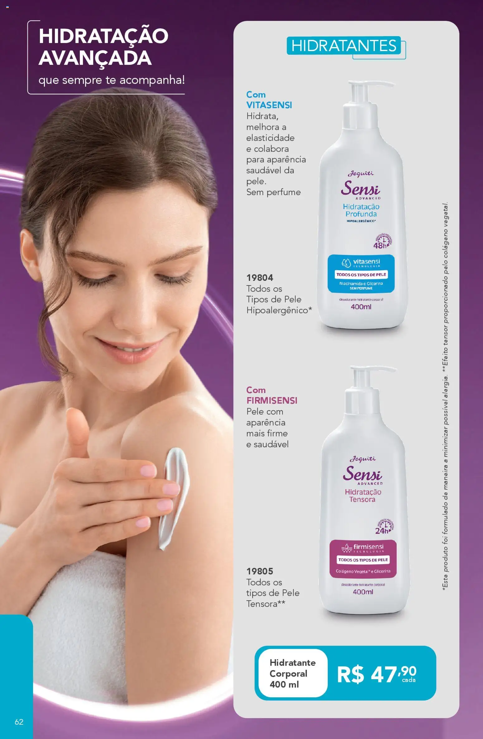Jequiti Folheto - válido de 30.01.2026 | Página: 62 | Produtos: Colágeno, Perfume, Hidratante corporal, Desodorante
