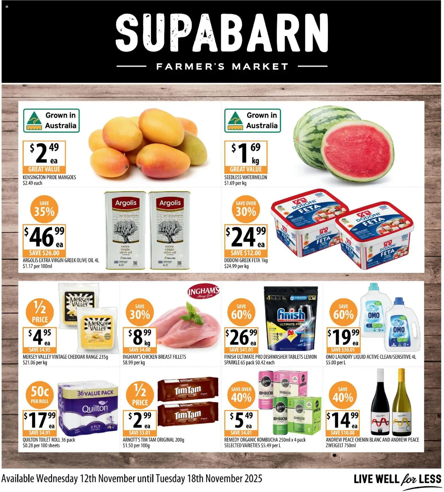 Supabarn catalogue - valid from 12.11.2025 | Page: 1 | Products: Chicken, Olive oil, Watermelon, Tablets