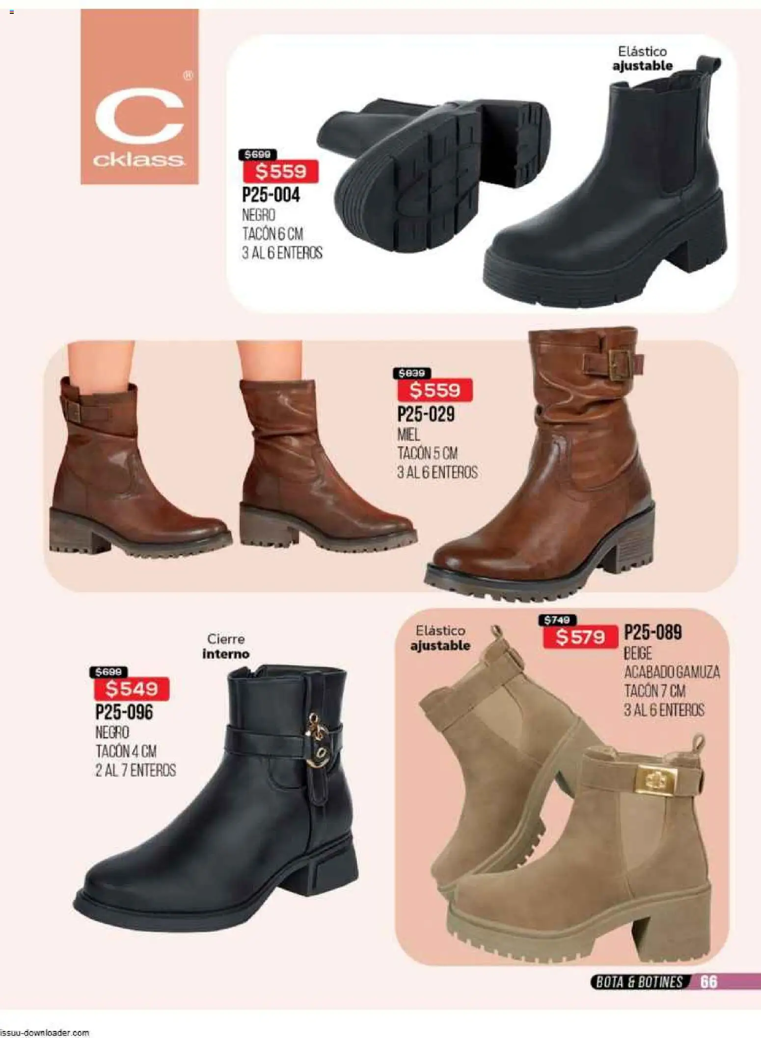 Nuevas ofertas de Cklass válidas en toda la República Mexicana desde el 31.10.2025. ¡Encuentra las mejores ofertas en Cklass catálogo Super Rebajas Ropa! | Página: 340 | Productos: Gamuza, Botines