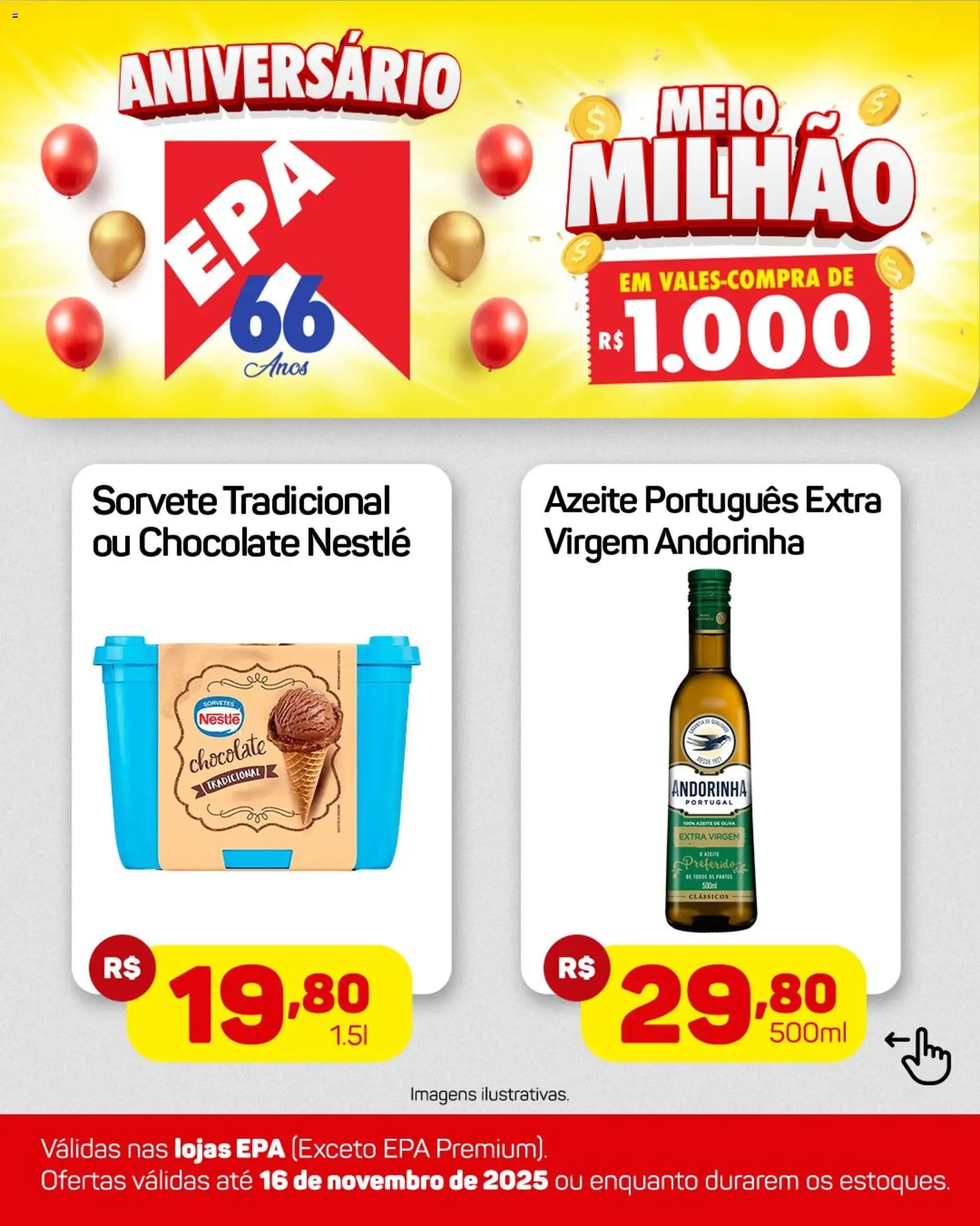 EPA Folheto - válido de 10.11.2025 | Página: 3 | Produtos: Chocolate, Sorvete, Azeite