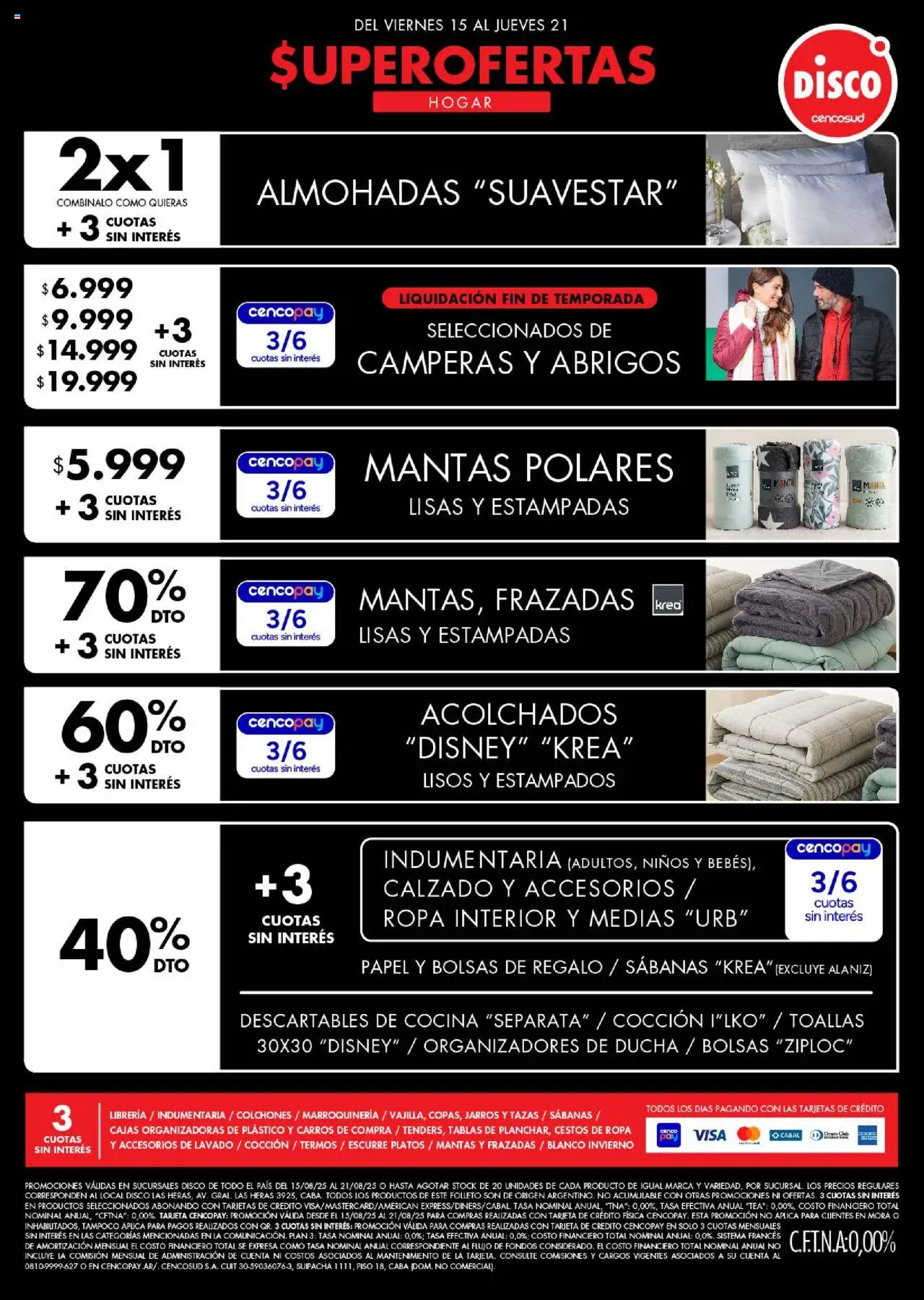 Disco - Non food │ válido desde el 15.08.2025 | Página: 2 | Productos: Toallas, Ducha, Ropa, Ropa interior