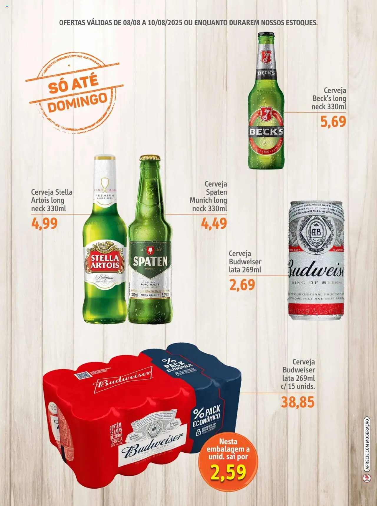 Sonda Folheto - válido de 08.08.2025 | Página: 4 | Produtos: Cerveja