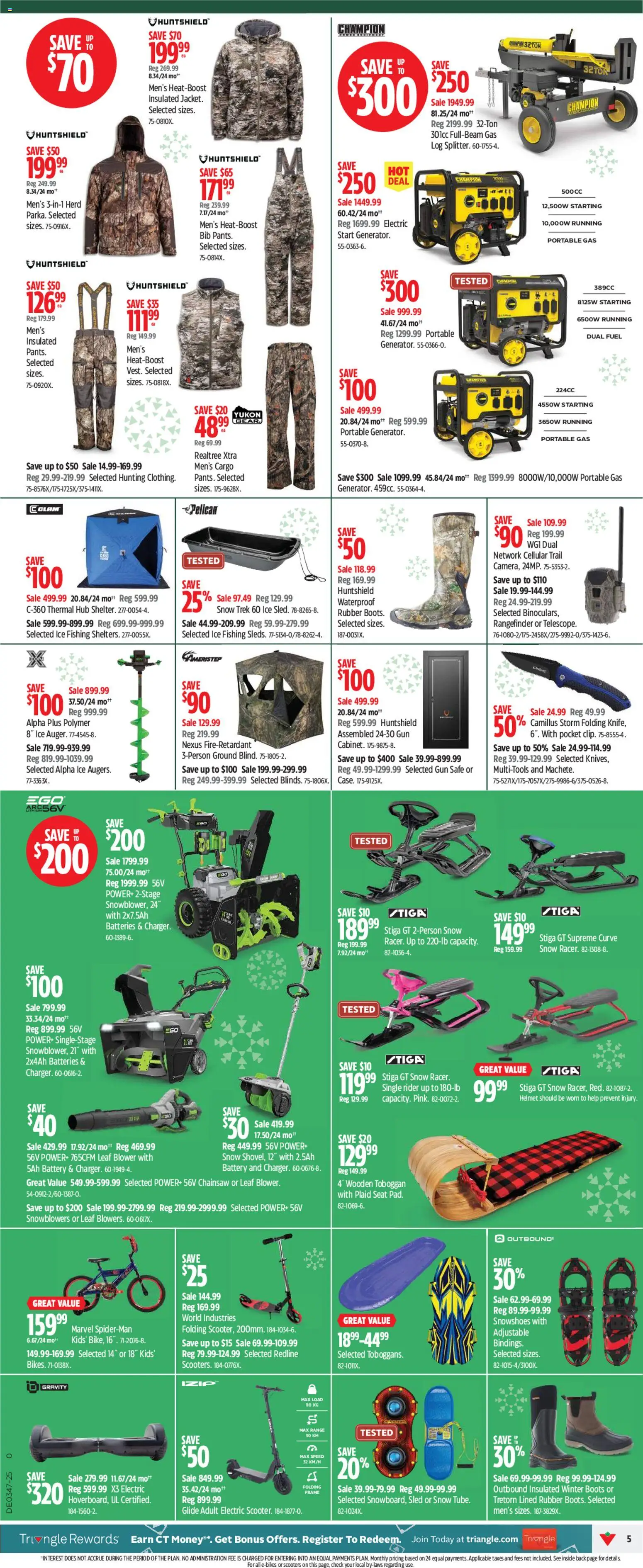 Canadian Tire flyer valid from 13.11.2025 | Page: 5 | Products: Boots, Battery