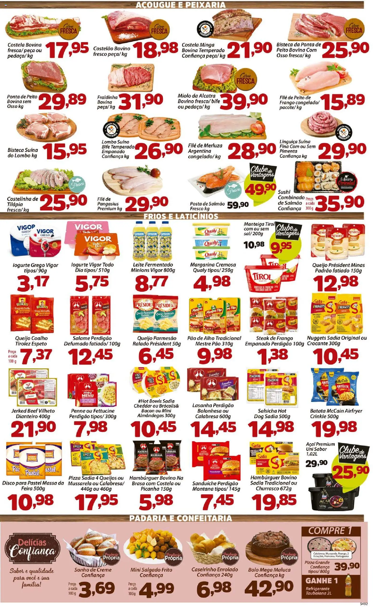 Confiança Folheto - válido de 31.10.2025 | Página: 3 | Produtos: Salmão, Batata, Frango, Margarina