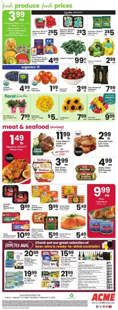 Preview of Acme weekly ads valid from 30.01.2026 | Page: 3 | Products: Cherries, Peppers, Lighter, Cupcake