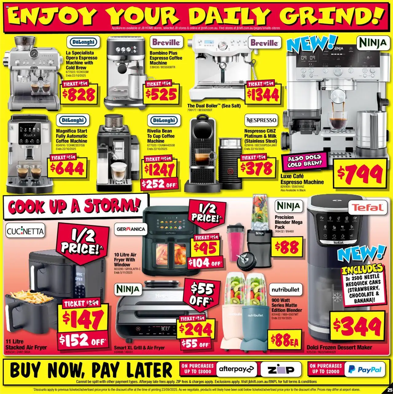 JB Hi-Fi catalogue - valid from 09.10.2025 | Page: 25 | Products: Coffee, Window, Salt, Grill