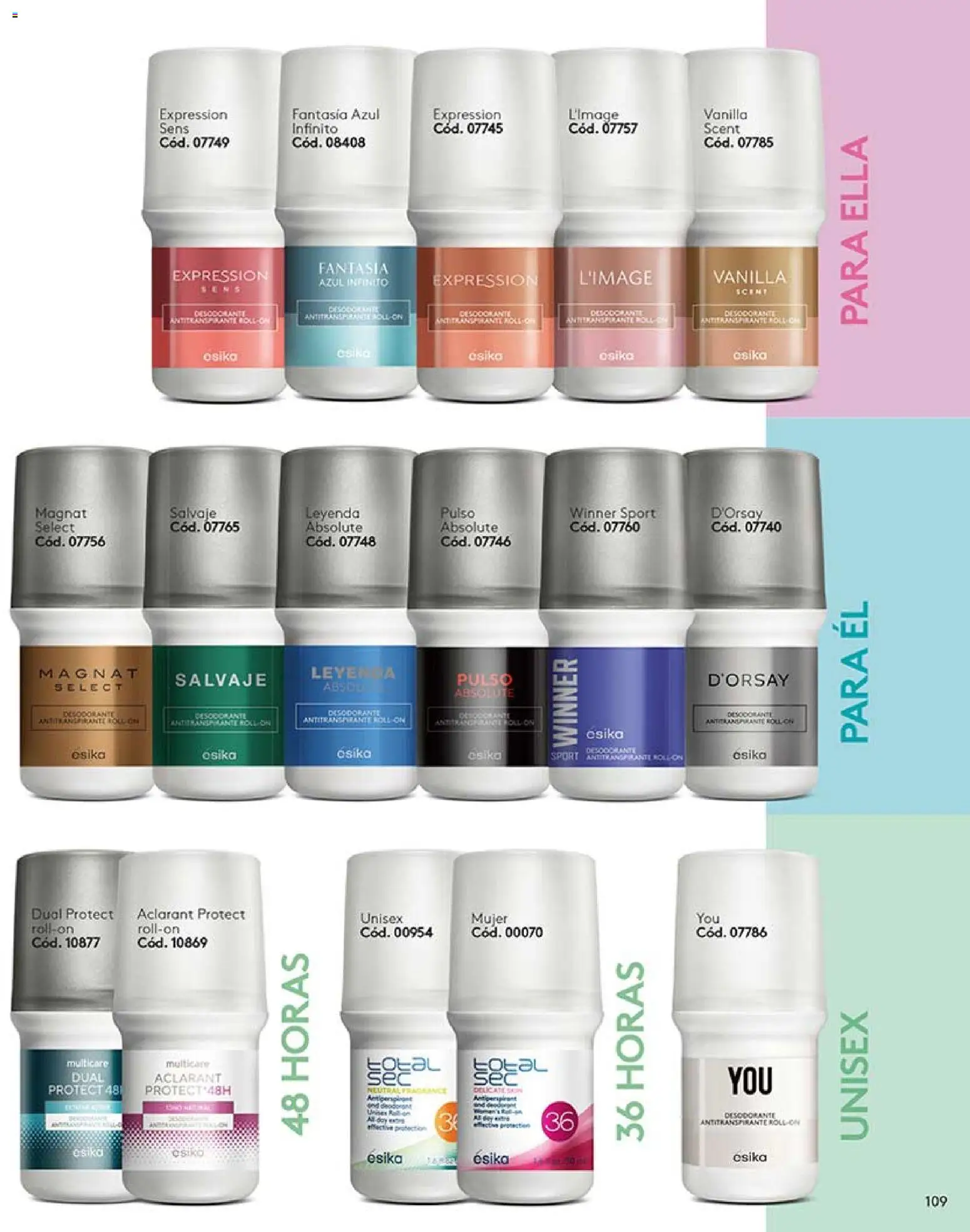 Ésika revista - valida desde el 03.04.2026 | Página: 109 | Productos: Desodorante, Antitranspirante