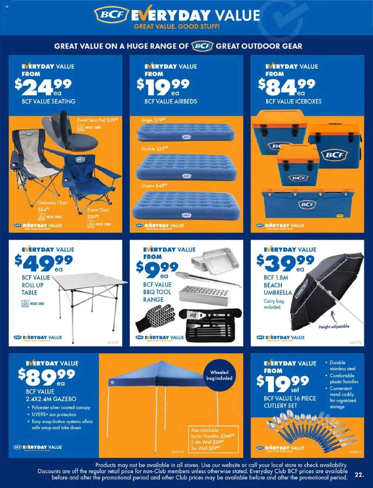 BCF catalogue - valid from 16.09.2025 | Page: 21 | Products: Caddy, Umbrella, Safe, Sun protection