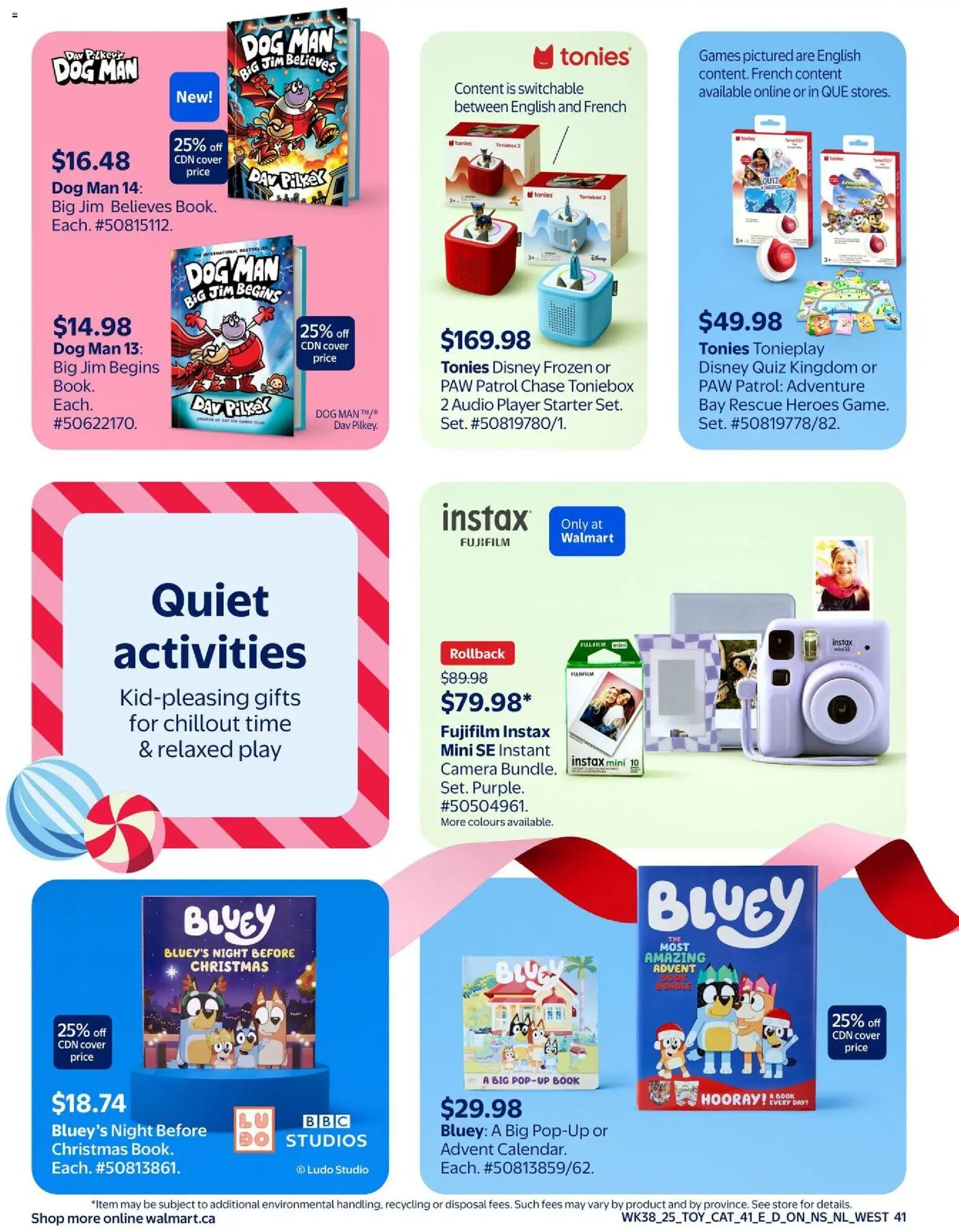 Walmart flyer valid from 16.10.2025 | Page: 57 | Products: Audio, Player, Camera