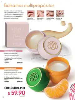 Vista previa de Oriflame campaña 6 2026, nuevo folleto de la tienda, válido en México a partir del 18.04.2026 | Página: 128 | Productos: Brillo, Bálsamo, Cera
