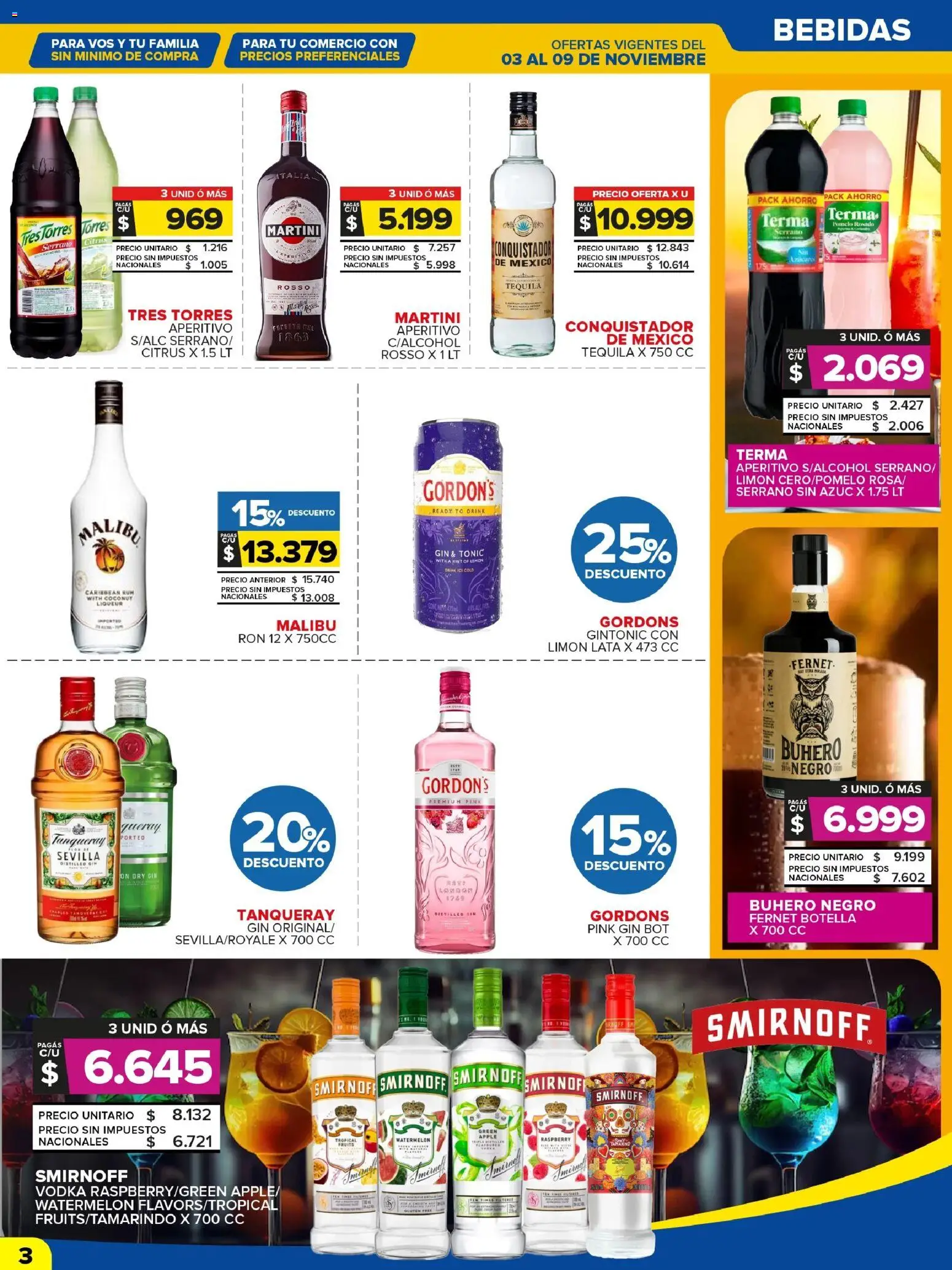 Carrefour Maxi catálogo │ válido desde el 03.11.2025 | Página: 5 | Productos: Botella, Fernet, Limón, Pomelo