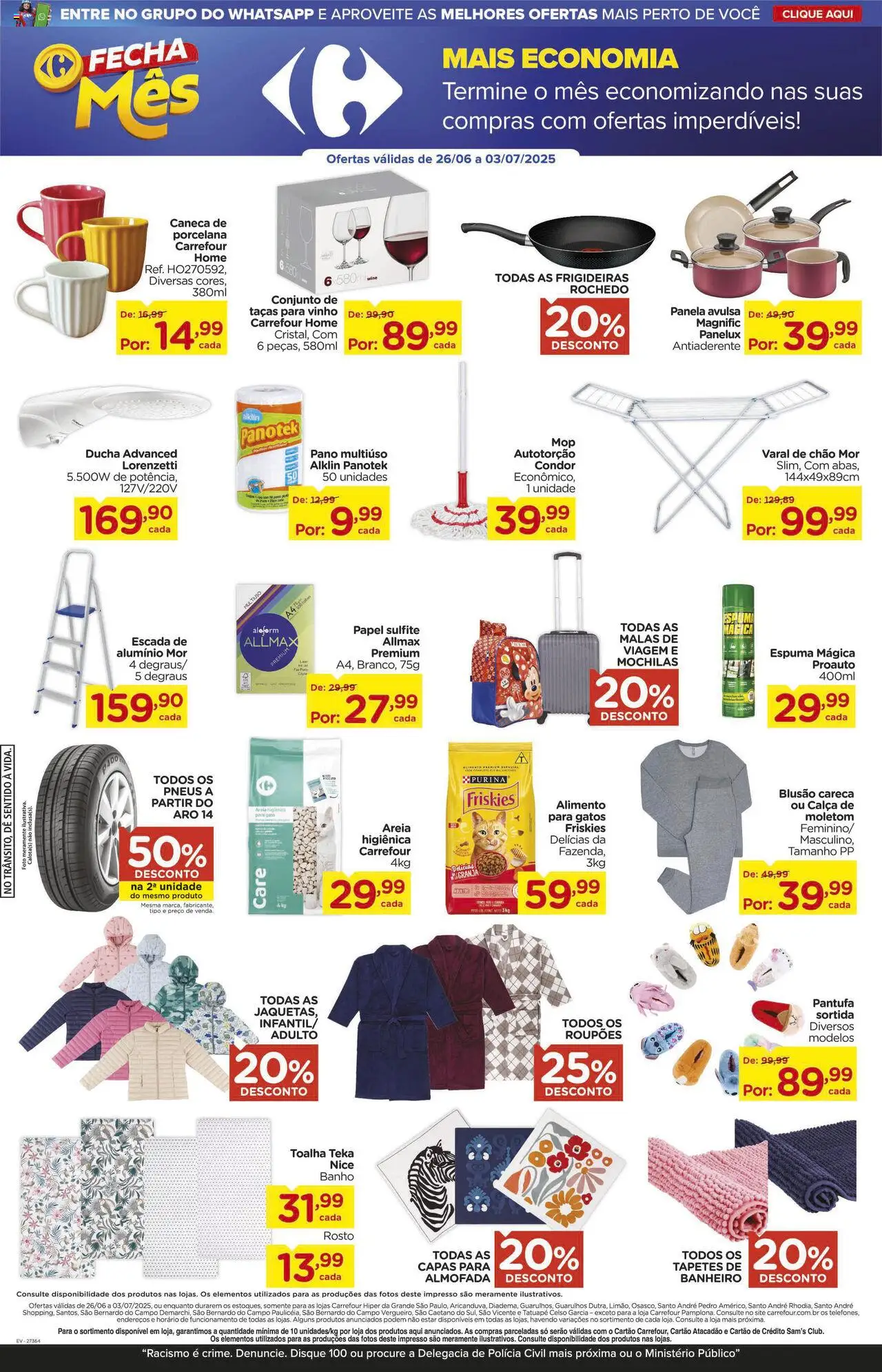 Carrefour Folheto - válido de 26.06.2025 | Página: 10 | Produtos: Areia, Panela, Pneus, Escada