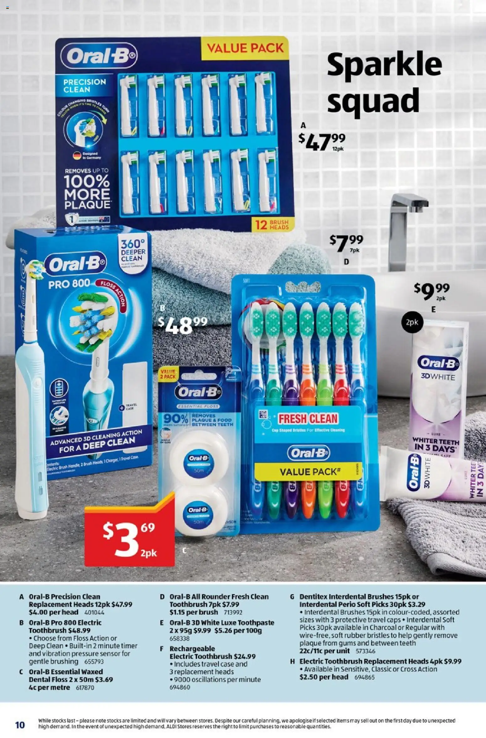 Aldi catalogue - valid from 31.12.2025 | Page: 10 | Products: Charger, Brush, Case, Electric toothbrush