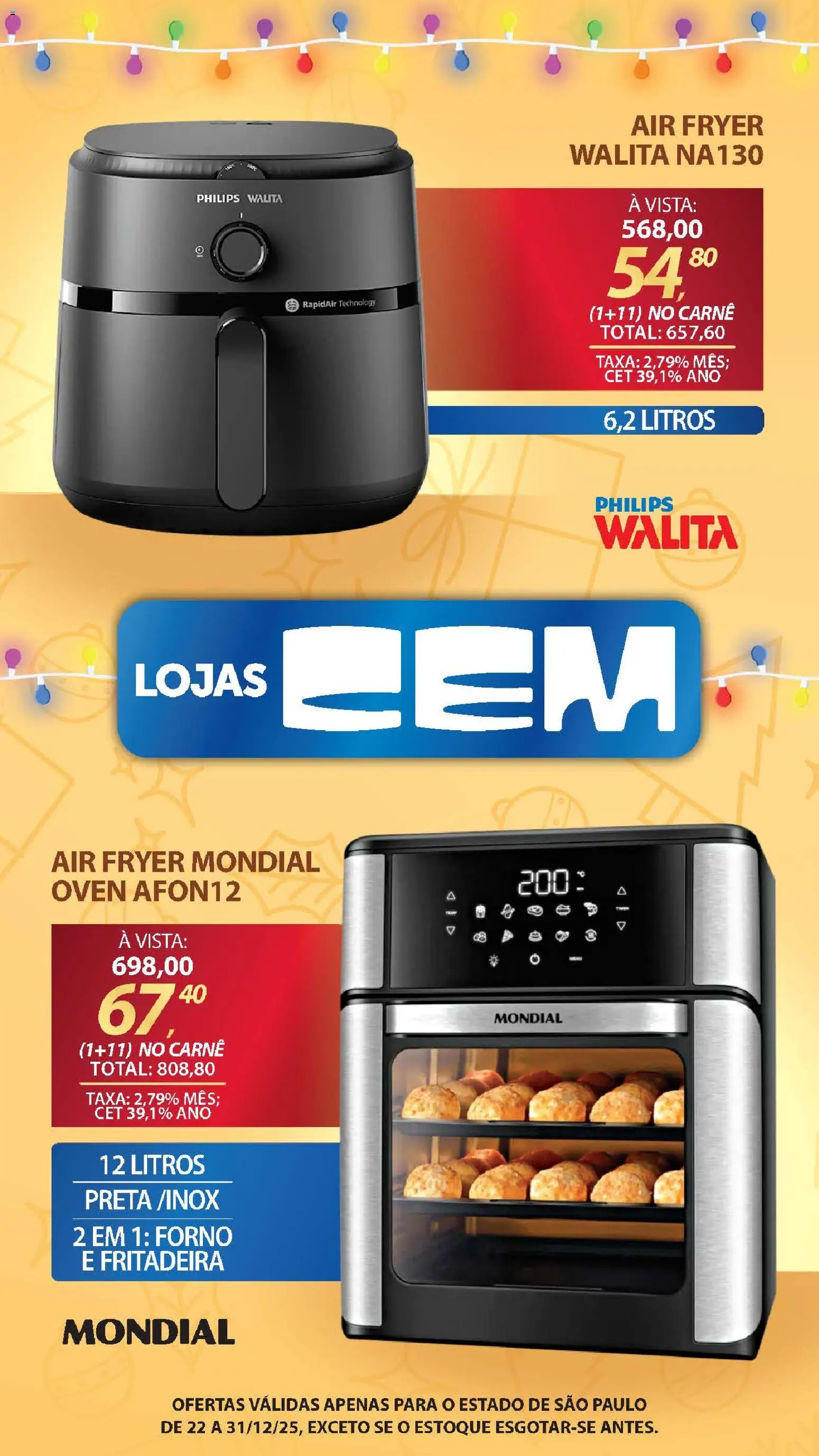 Lojas Cem Folheto - válido de 22.12.2025 | Página: 76 | Produtos: Forno, Air fryer, Carne