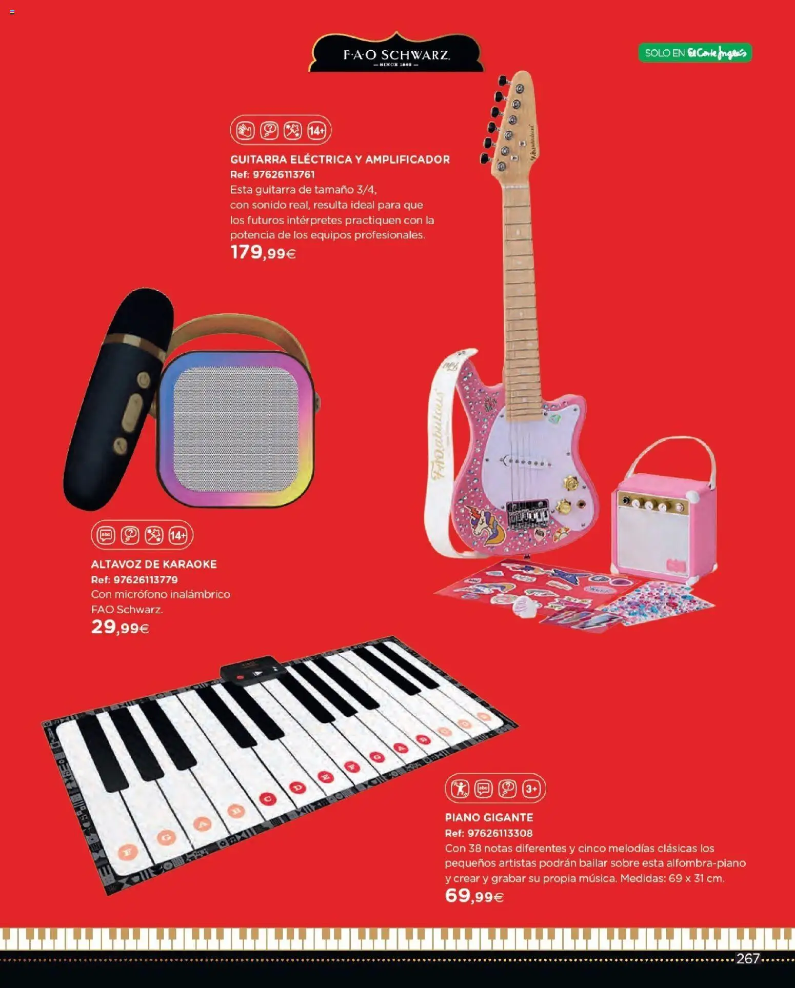 Nuevas ofertas de El Corte Inglés válidas en toda la República Mexicana desde el 27.10.2025. ¡Encuentra las mejores ofertas en El Corte Inglés catálogo Juguetes! | Página: 267 | Productos: Micrófono, Sobre