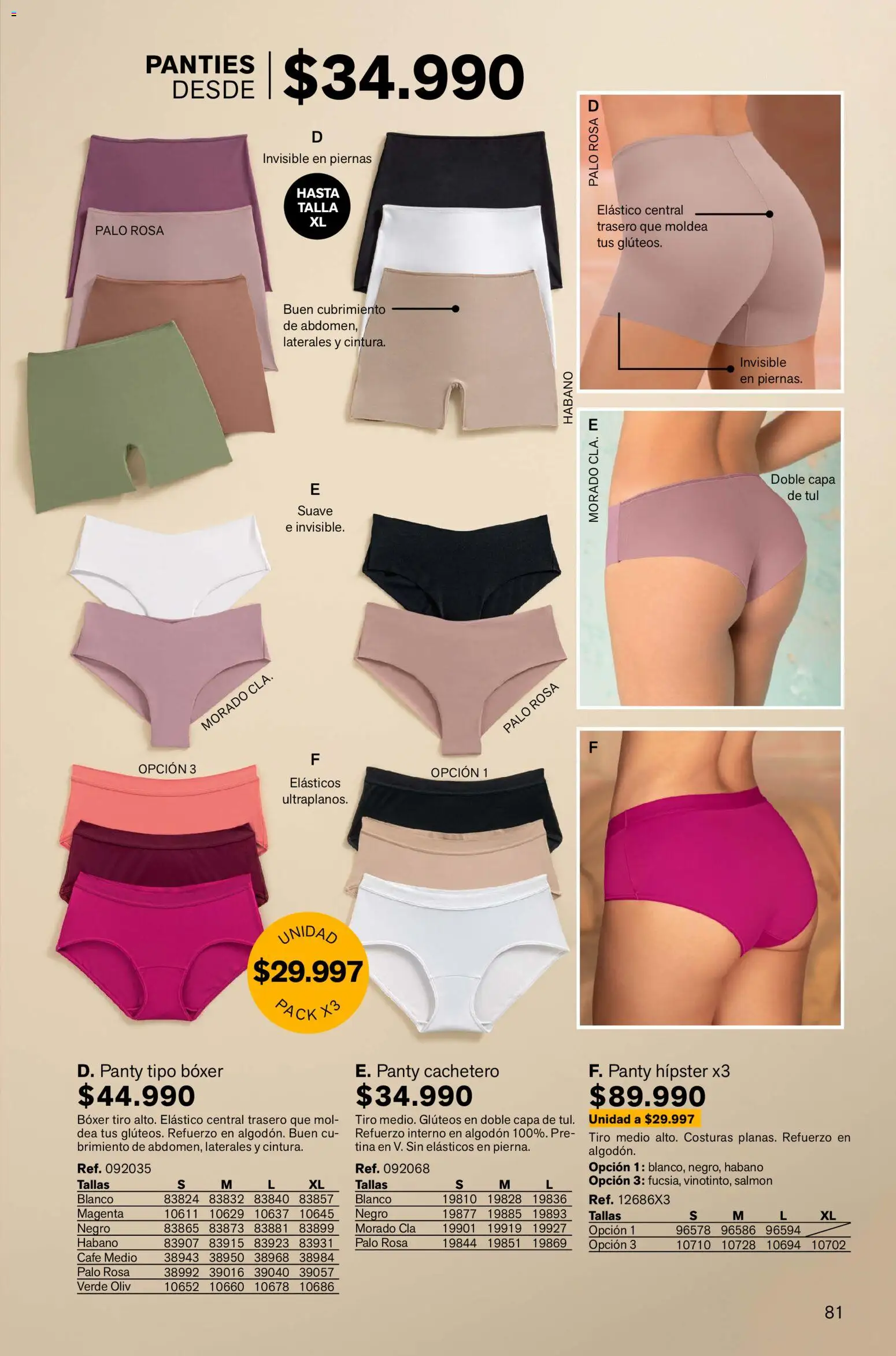 Leonisa revista - valida desde el 02.01.2026 | Página: 81 | Productos: Algodón, Cachetero, Café