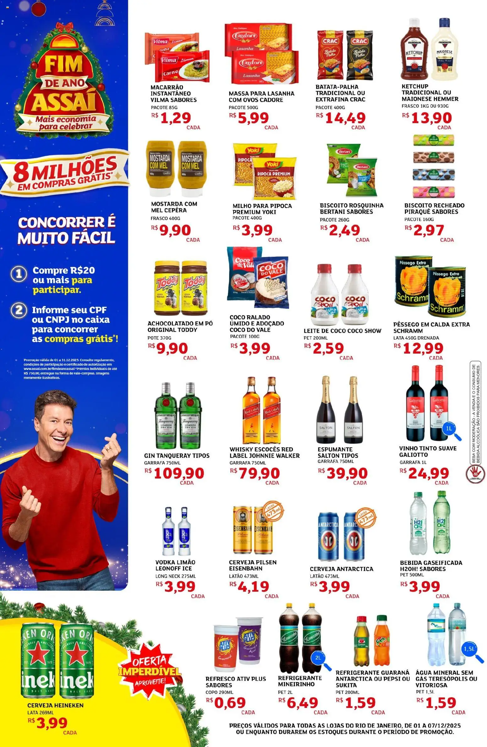 Assaí Atacadista Folheto - válido de 01.12.2025 | Página: 2 | Produtos: Biscoito, Espumante, Massa, Leite de coco