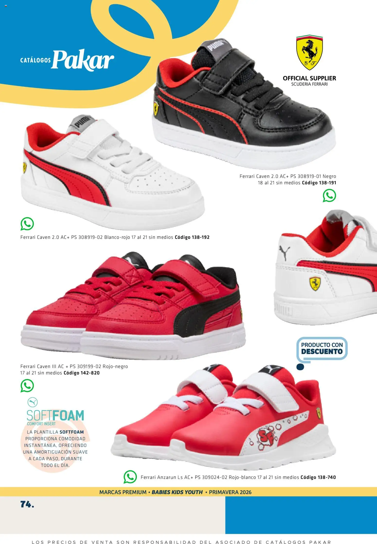 Nuevas ofertas de SC Pakar válidas en toda la República Mexicana desde el 27.02.2026. ¡Encuentra las mejores ofertas en SC Pakar catálogo Premium Kids! | Página: 74