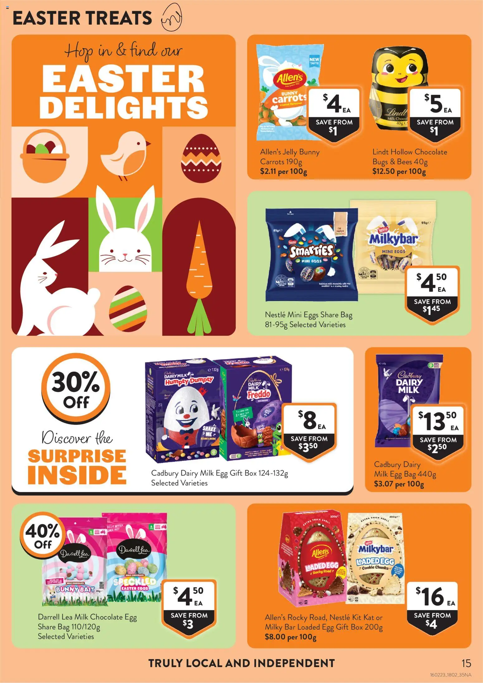 Foodworks catalogue - valid from 18.02.2026 | Page: 15 | Products: Box, Milk, Chocolate, Bag
