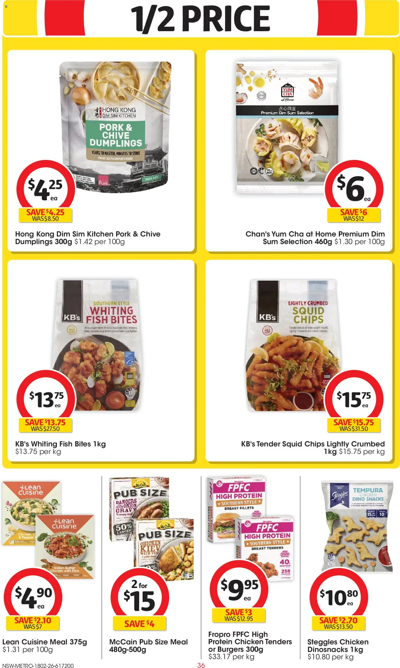 Coles catalogue - valid from 18.02.2026 | Page: 36 | Products: Pork, Rice, Fish, Chips