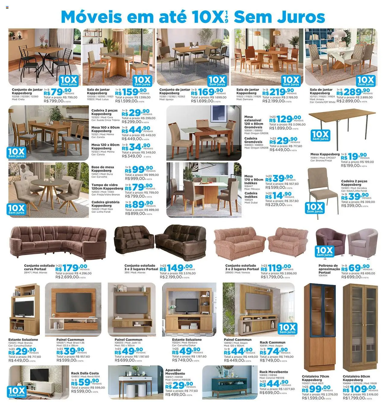 Lojas Solar Folheto - válido de 01.08.2025 | Página: 13 | Produtos: Mesa, Cadeira, Aparador, Canela