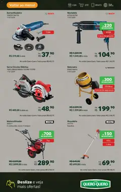 Lojas Quero-Quero Black Friday - Pré-Visualização do folheto da loja Lojas Quero-Quero, válido de 04.11.2025 | Página: 12 | Produtos: Esmerilhadeira, Martelete