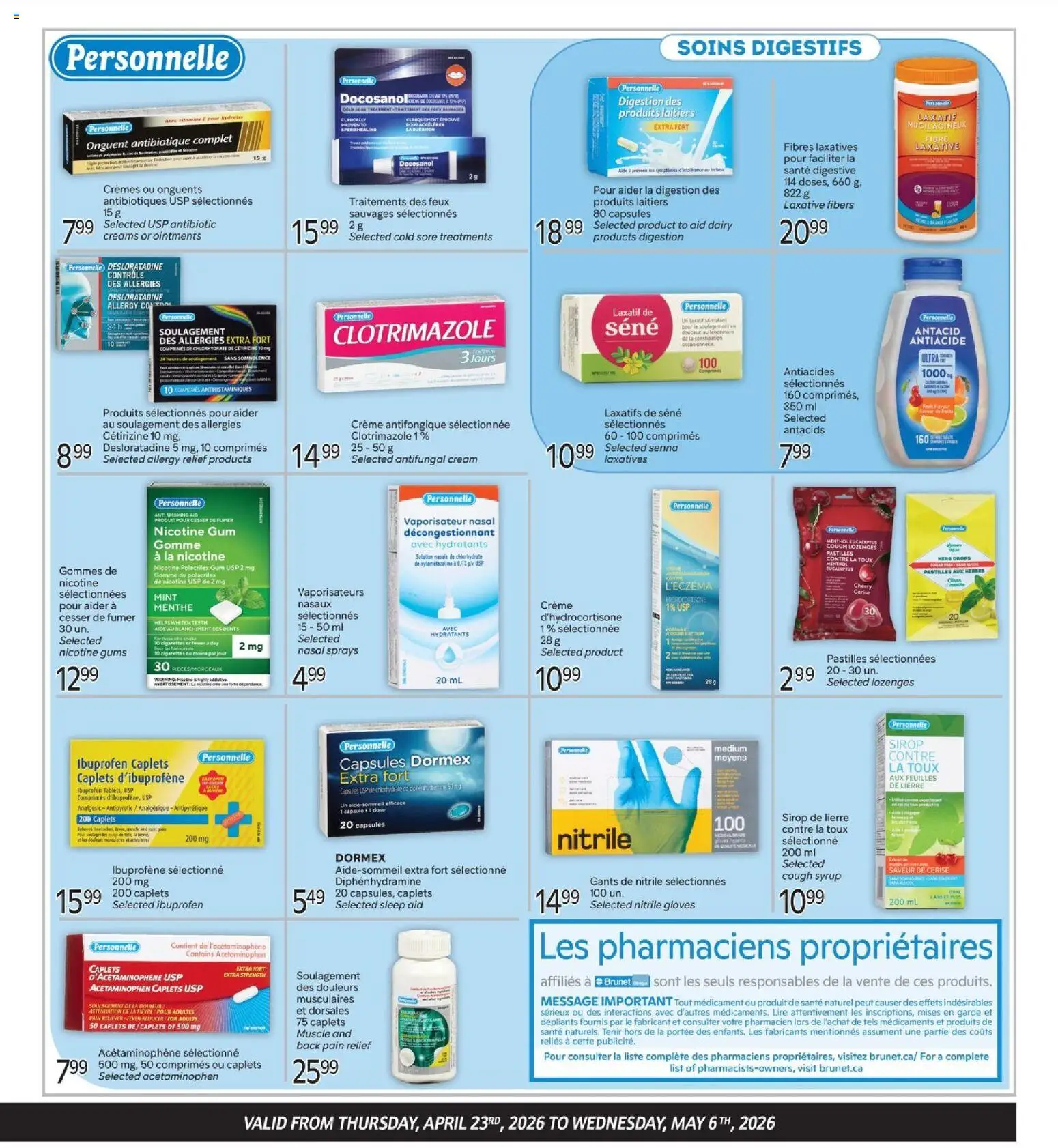 Brunet flyer valid from 23.04.2026 | Page: 3 | Products: Cream, Gloves