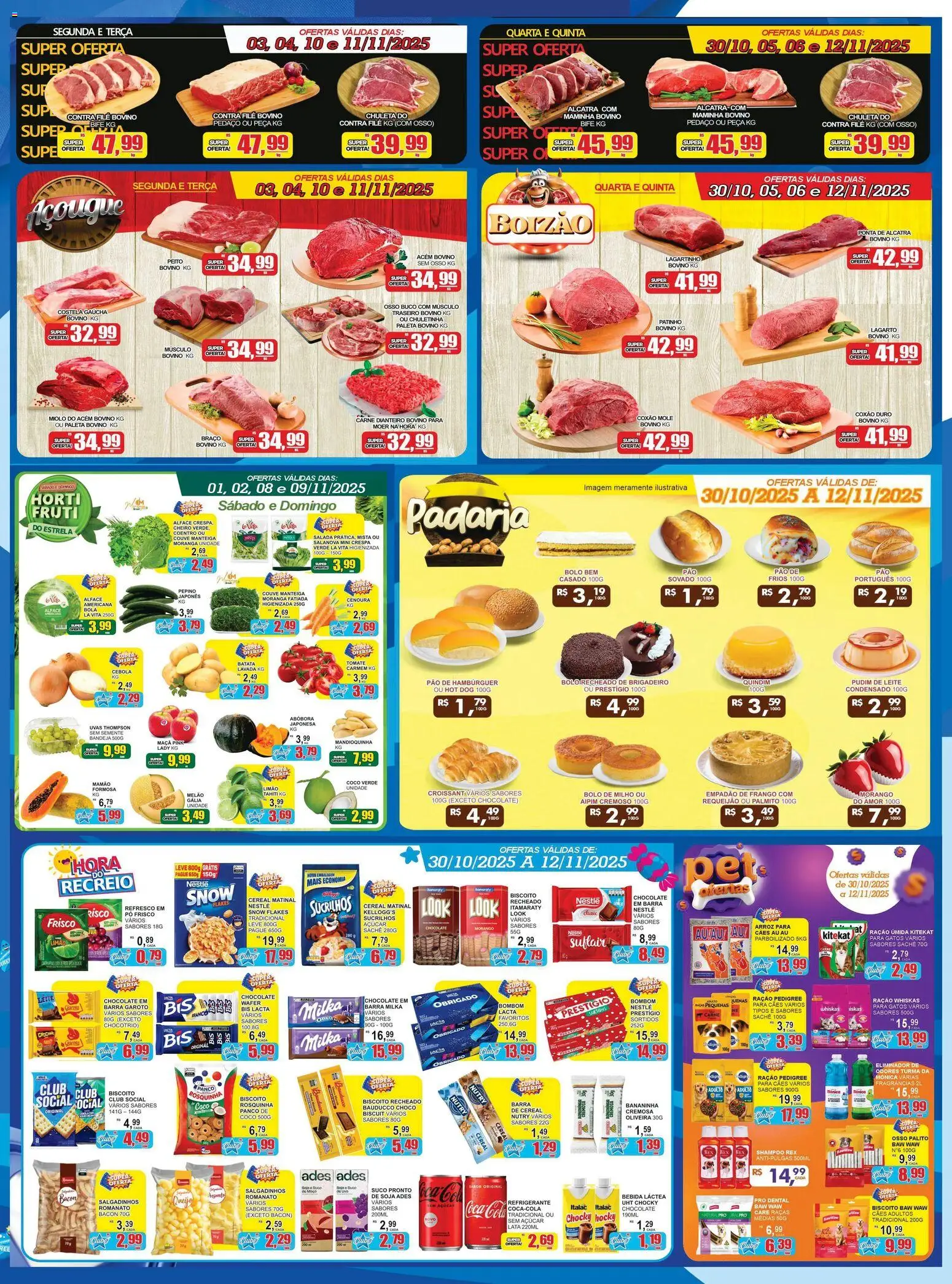 Estrela Azul Folheto - válido de 30.10.2025 | Página: 3 | Produtos: Moranga, Cebola, Alcatra, Bolo